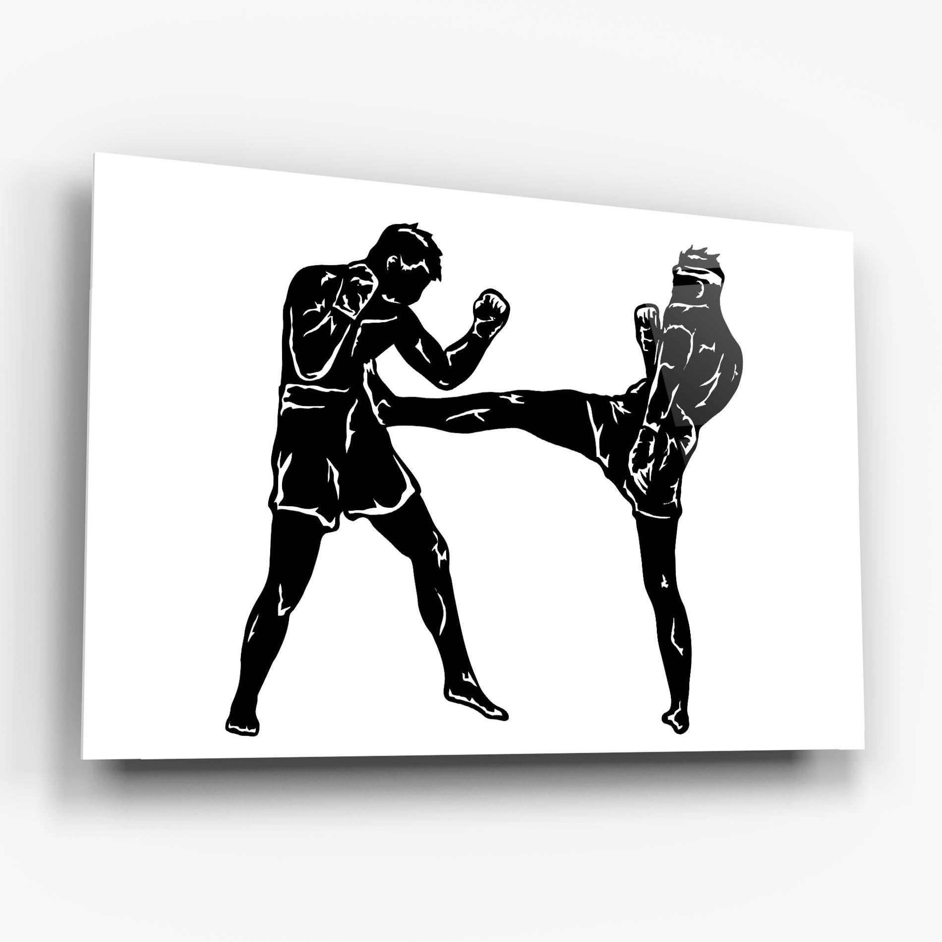 Glasbild Box Fight Move mockup 6