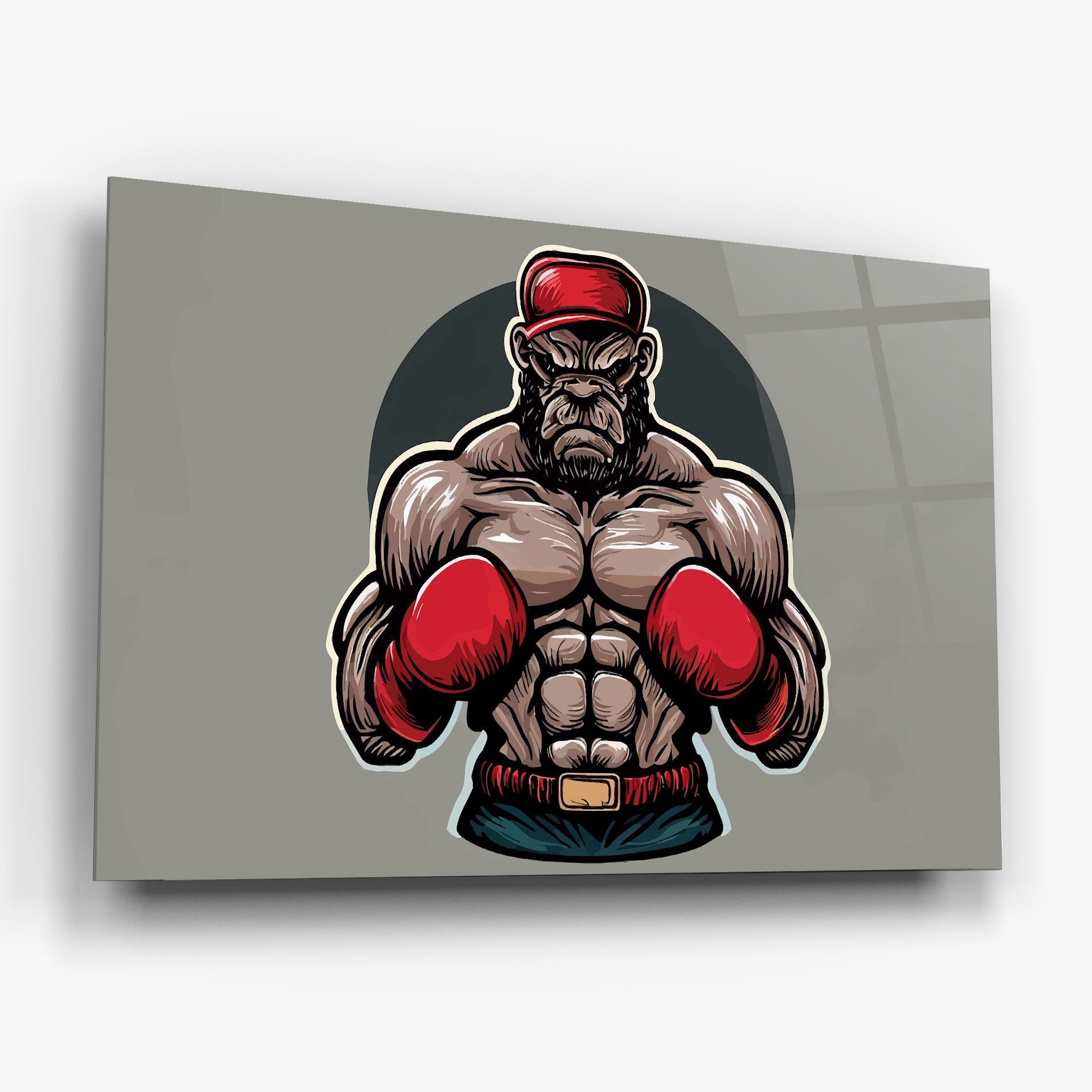 Glasbild Boxer Character mockup 6