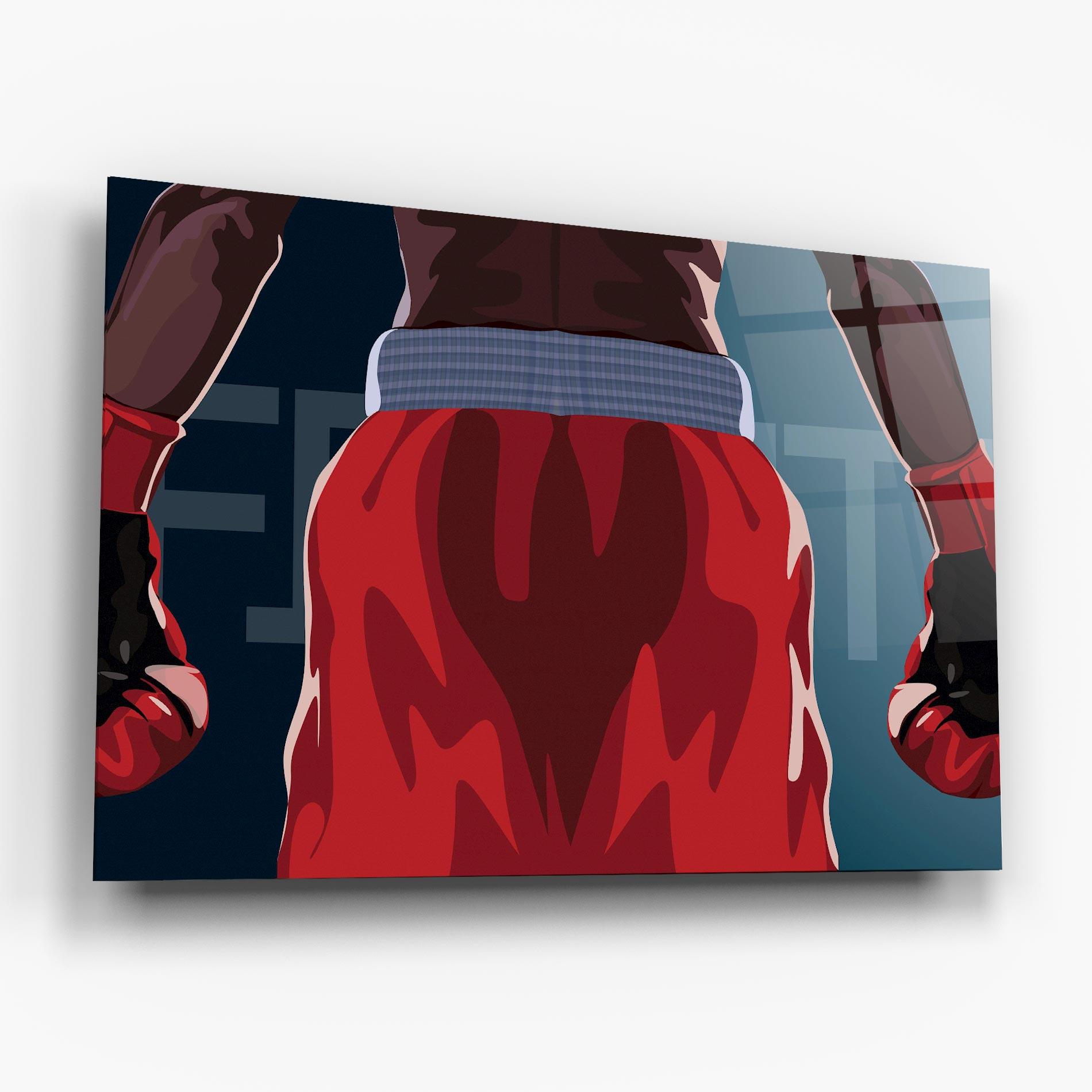 Glasbild Fight Box mockup 6