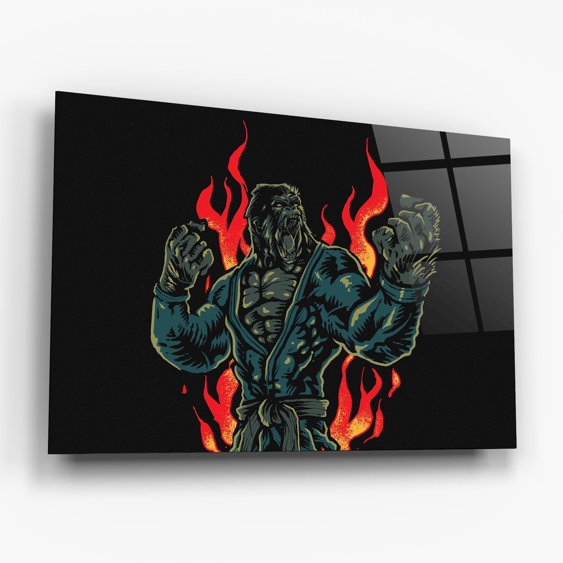 Glasbild Gorilla Box Fighter mockup 6