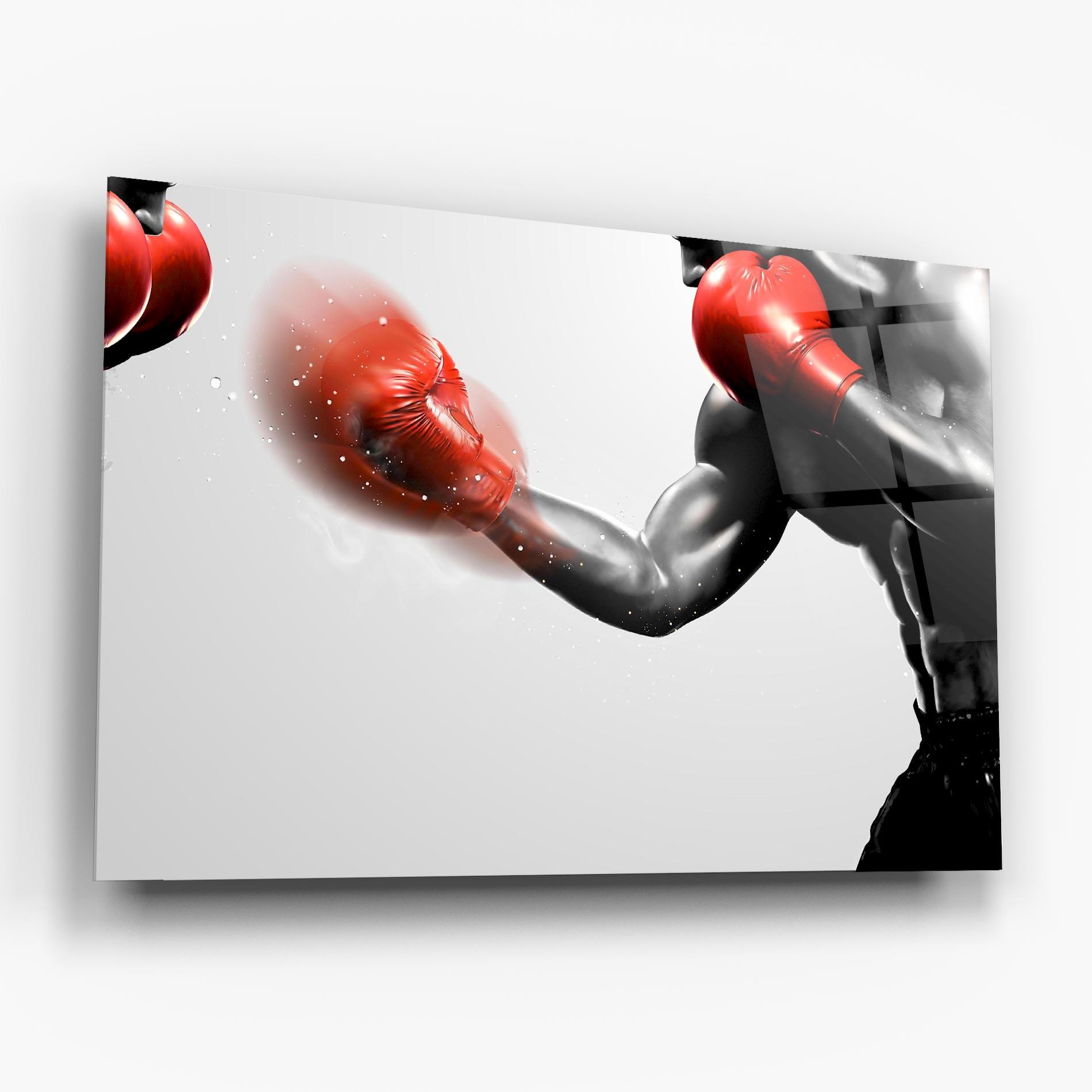 Glasbild Red Smoke Box mockup 6