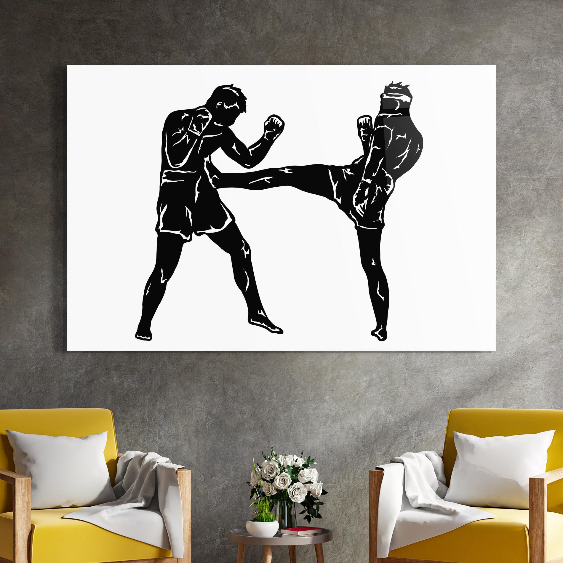 Glasbild Box Fight Move mockup 4