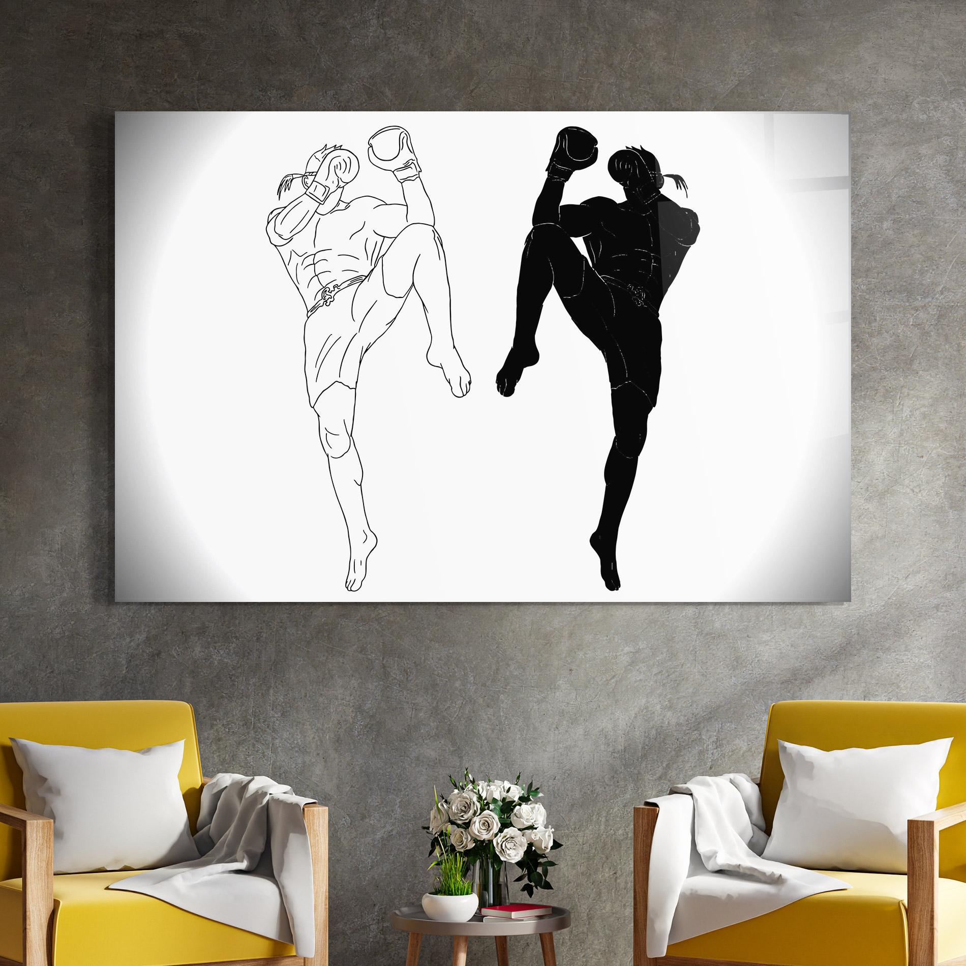 Glasbild Box Kungfu mockup 4