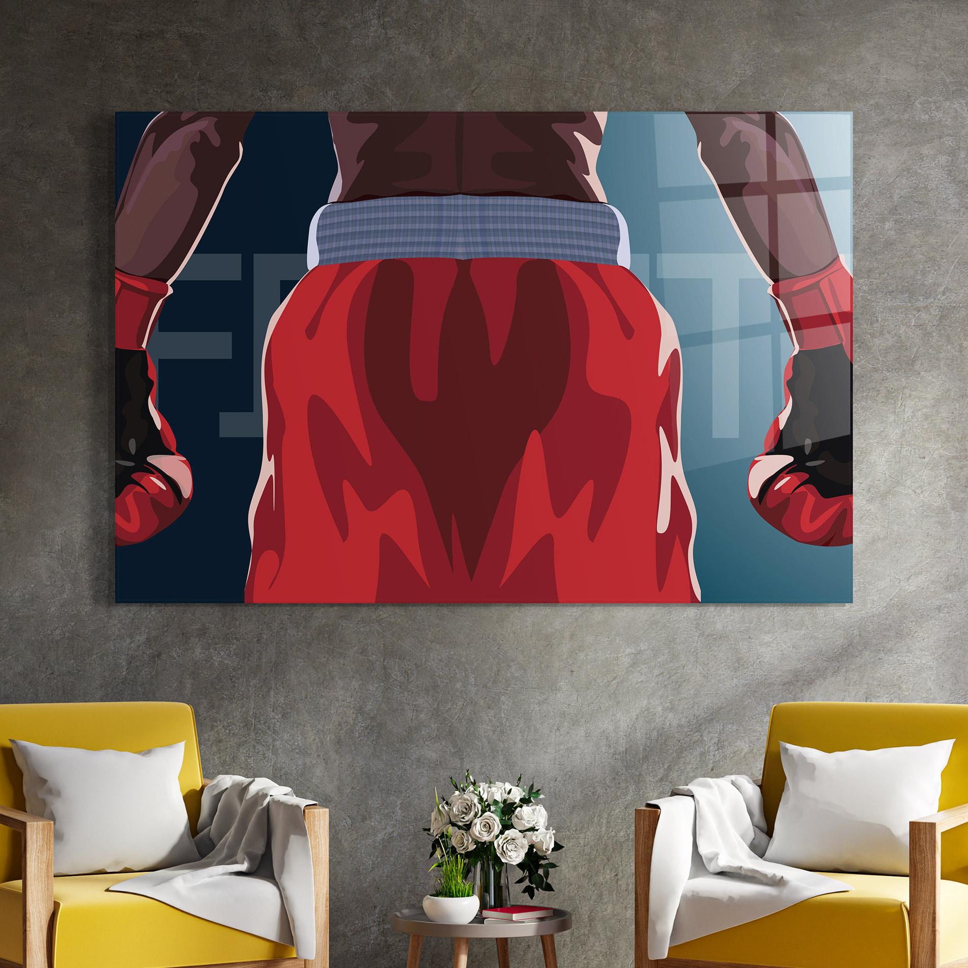 Glasbild Fight Box mockup 4