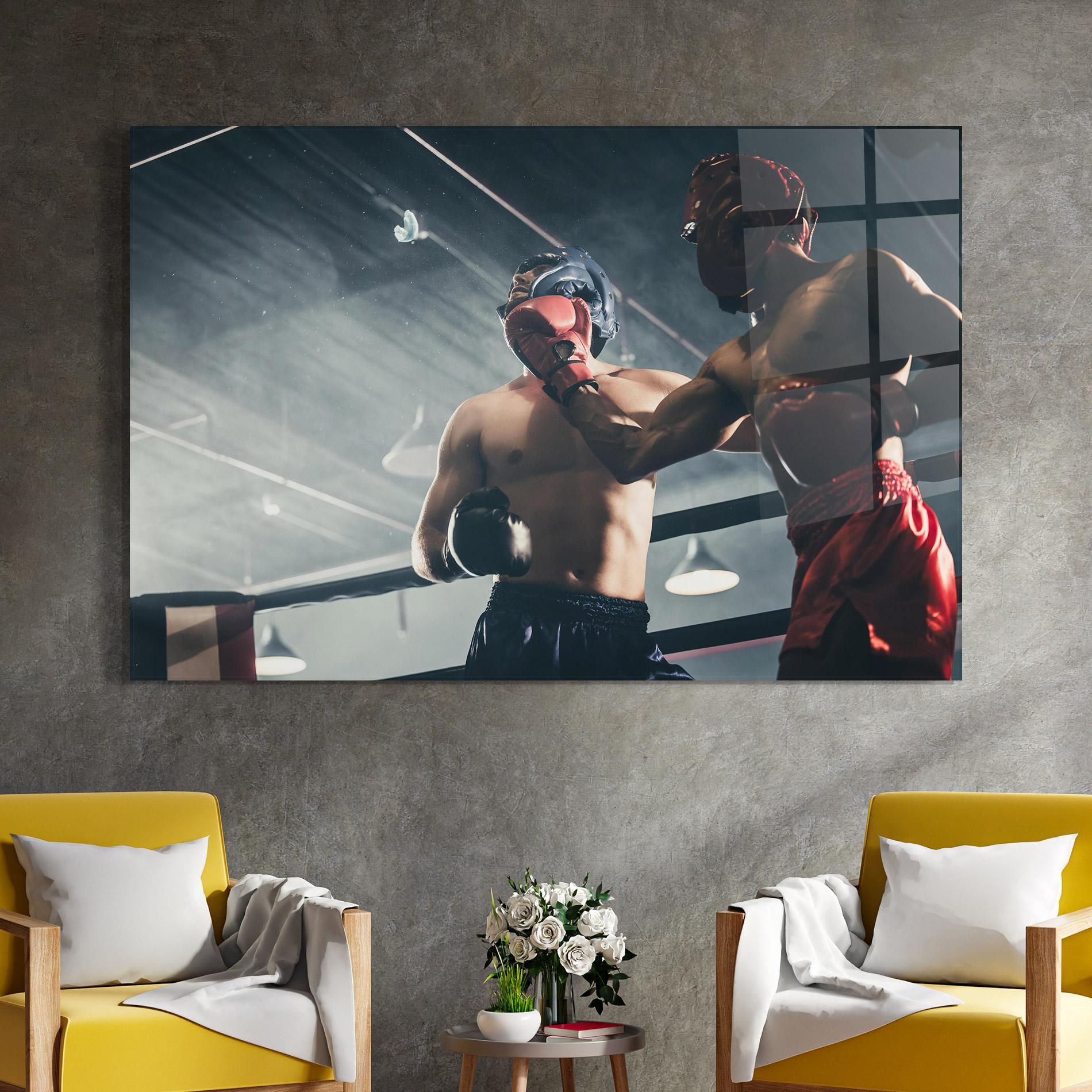 Glasbild Knockout King mockup 4