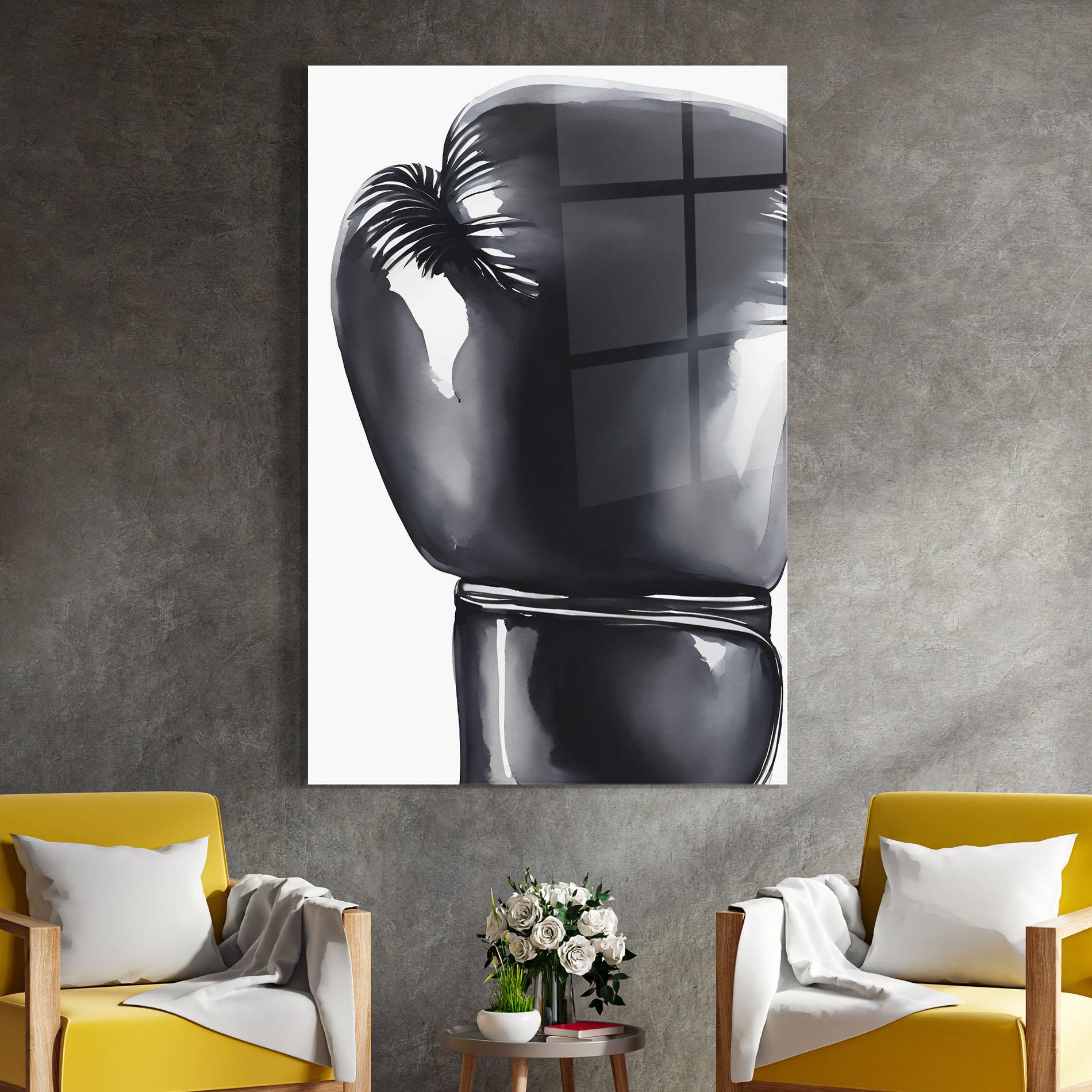 Glasbild Black Box Glove mockup 4