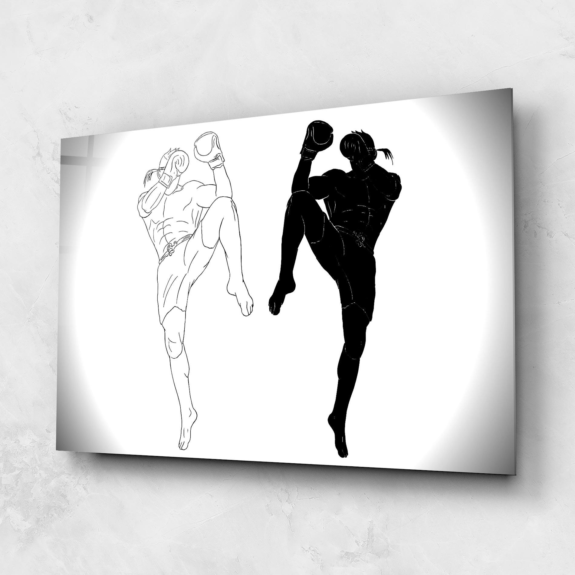 Glasbild Box Kungfu mockup 1