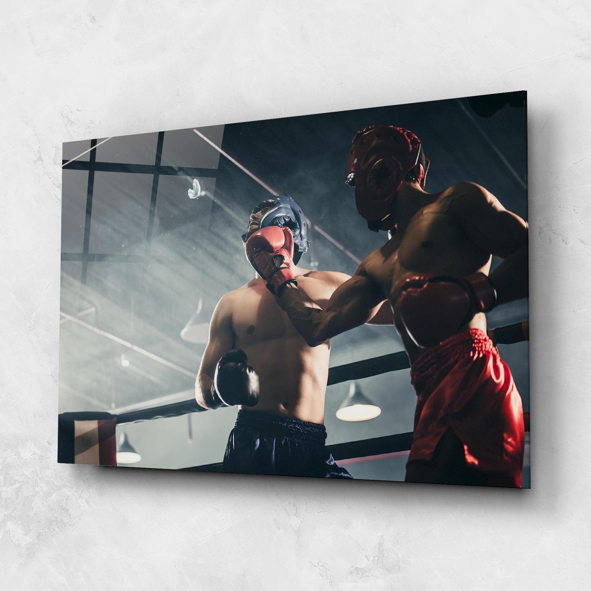 Glasbild Knockout King mockup 1