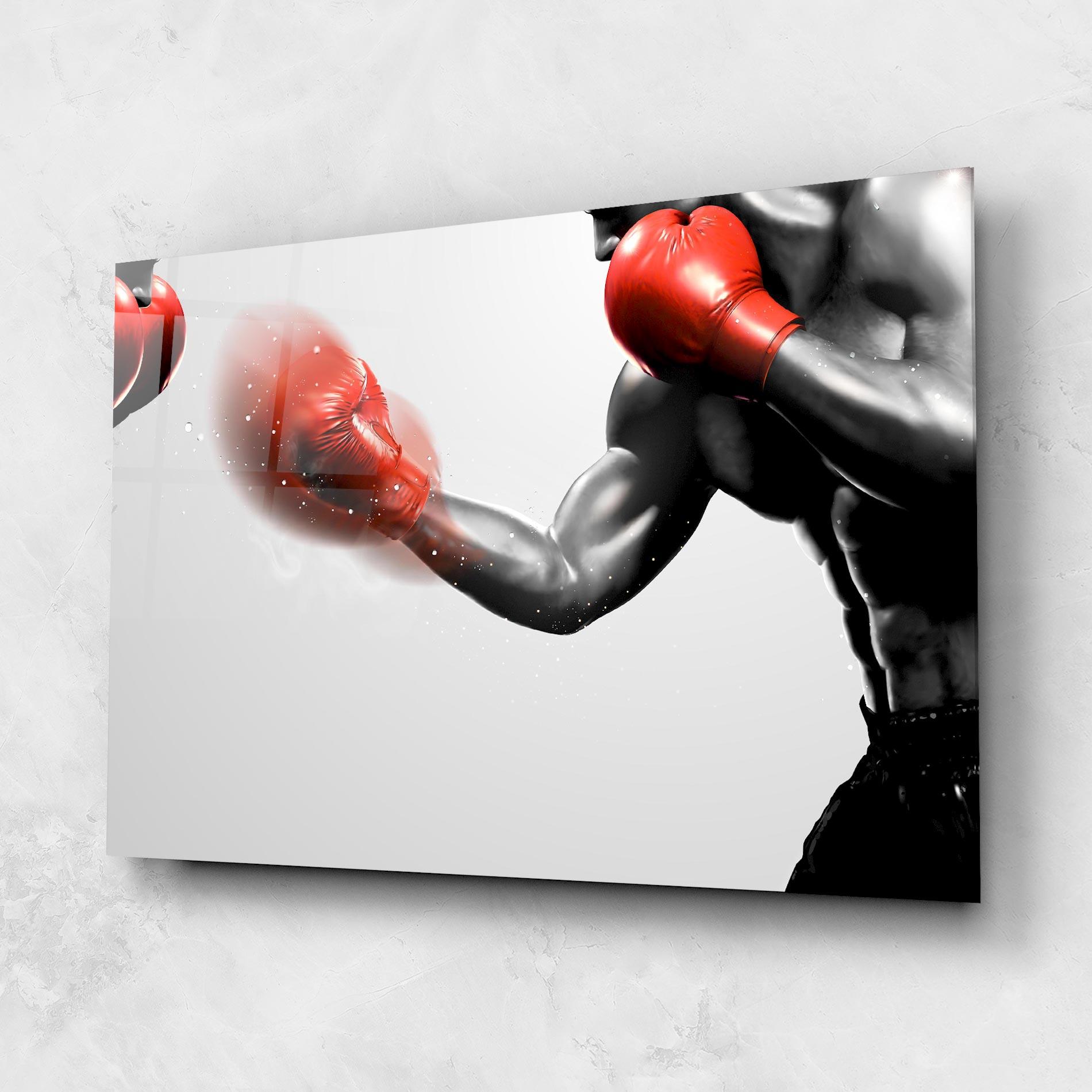 Glasbild Red Smoke Box mockup 1