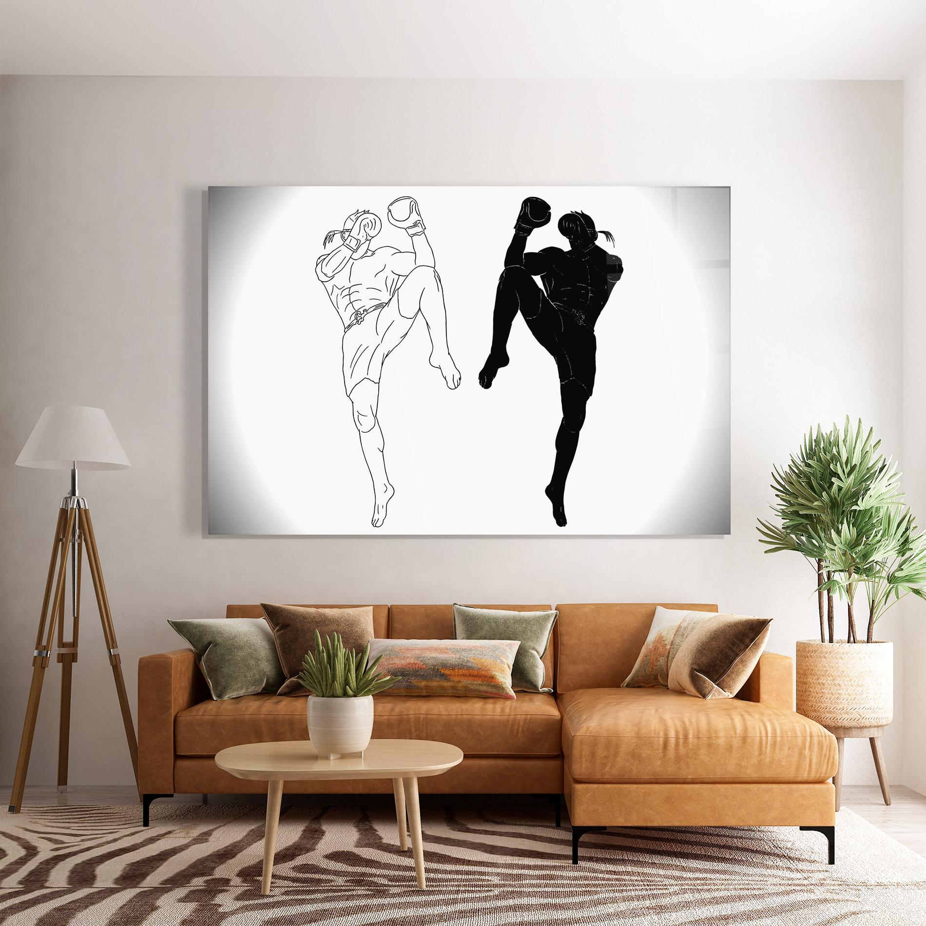 Glasbild Box Kungfu mockup 7