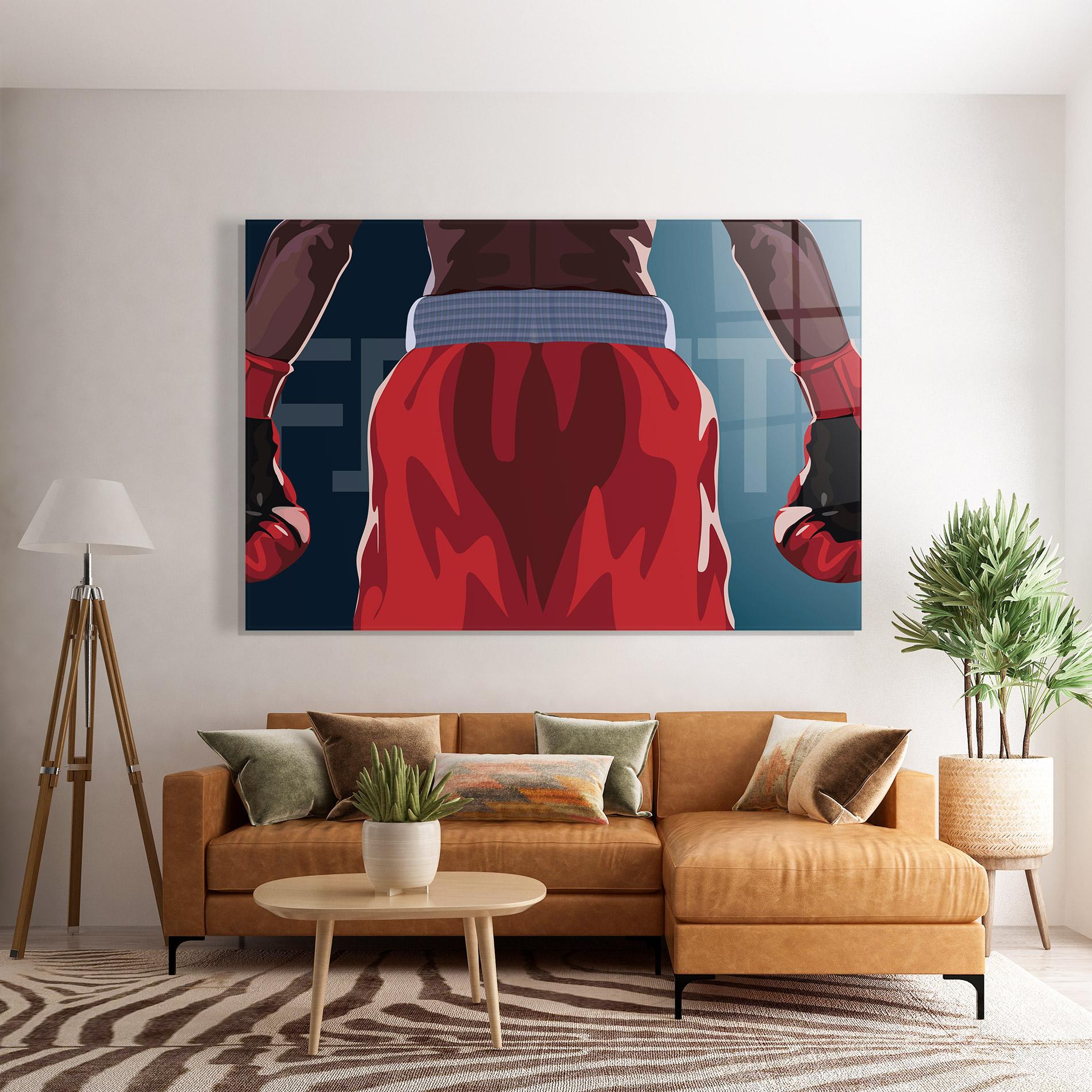 Glasbild Fight Box mockup 7