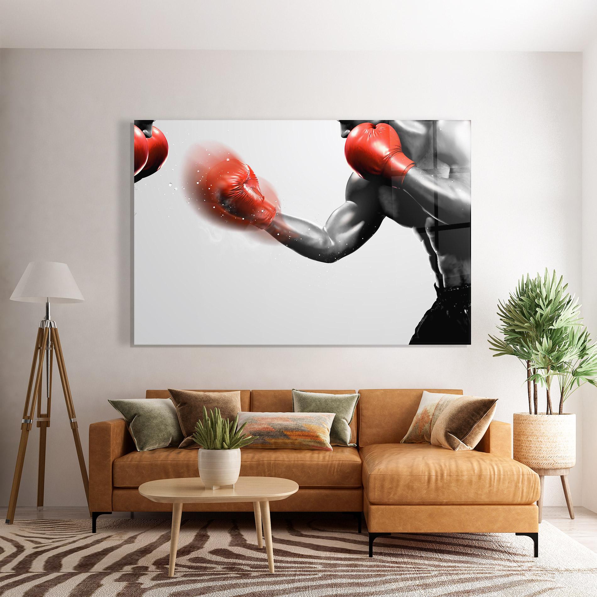 Glasbild Red Smoke Box mockup 7