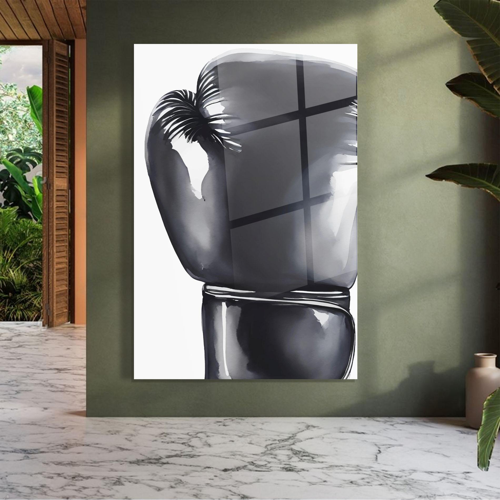 Glasbild Black Box Glove mockup 7