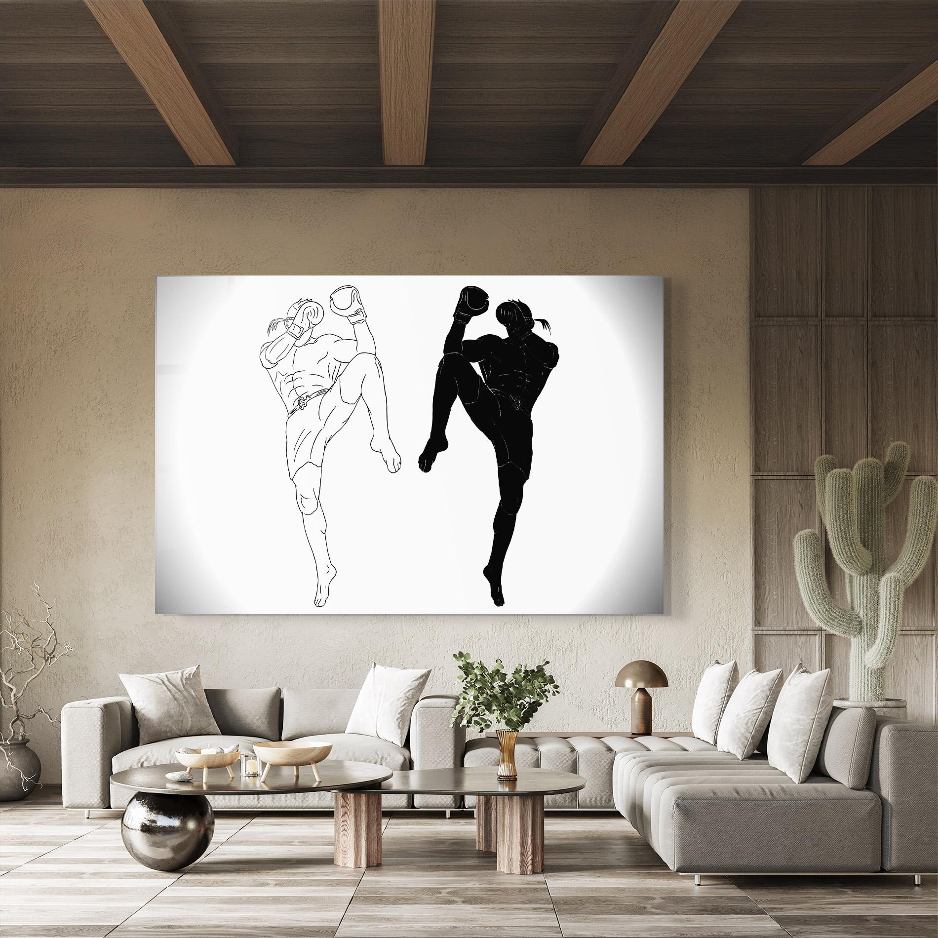 Glasbild Box Kungfu mockup 8