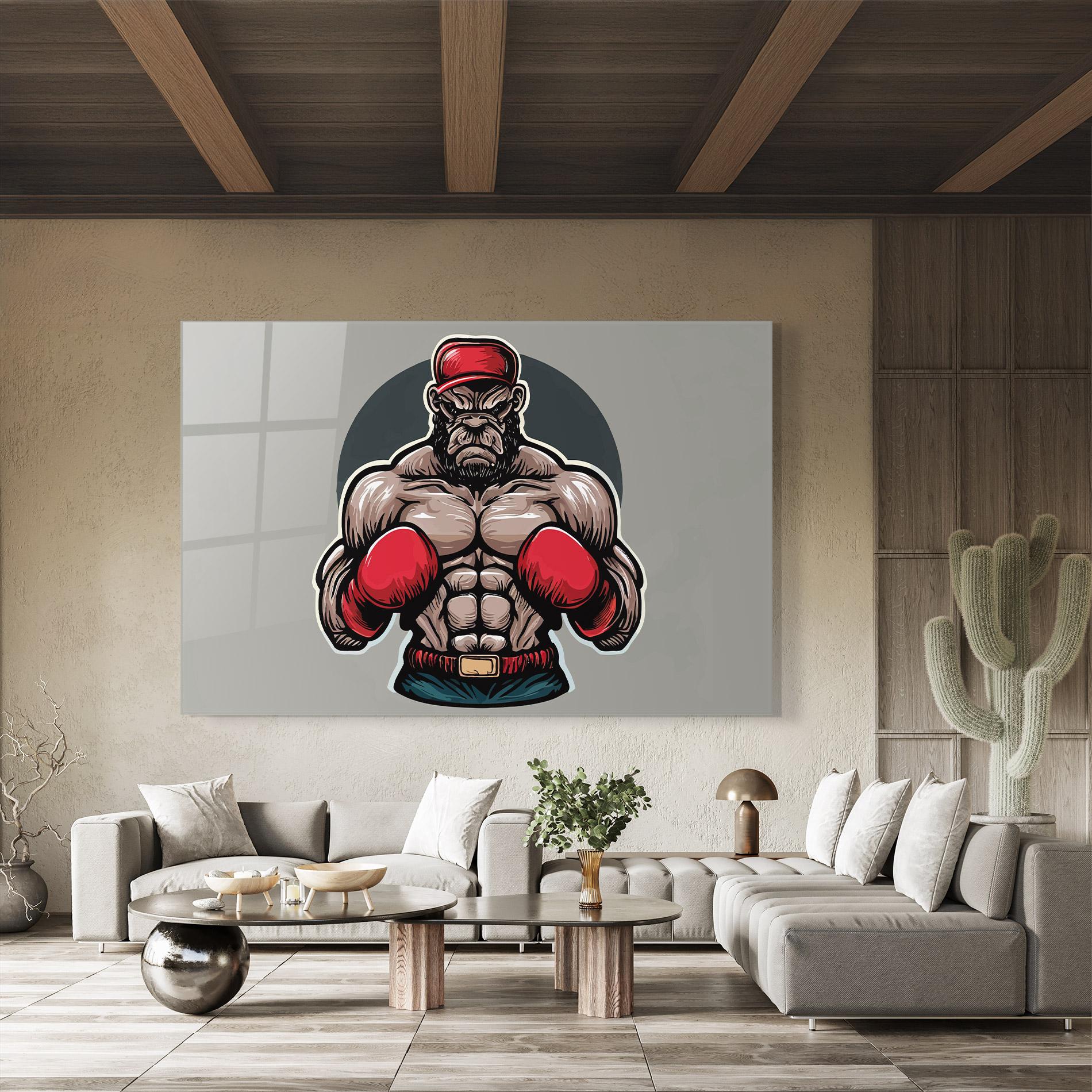 Glasbild Boxer Character mockup 8