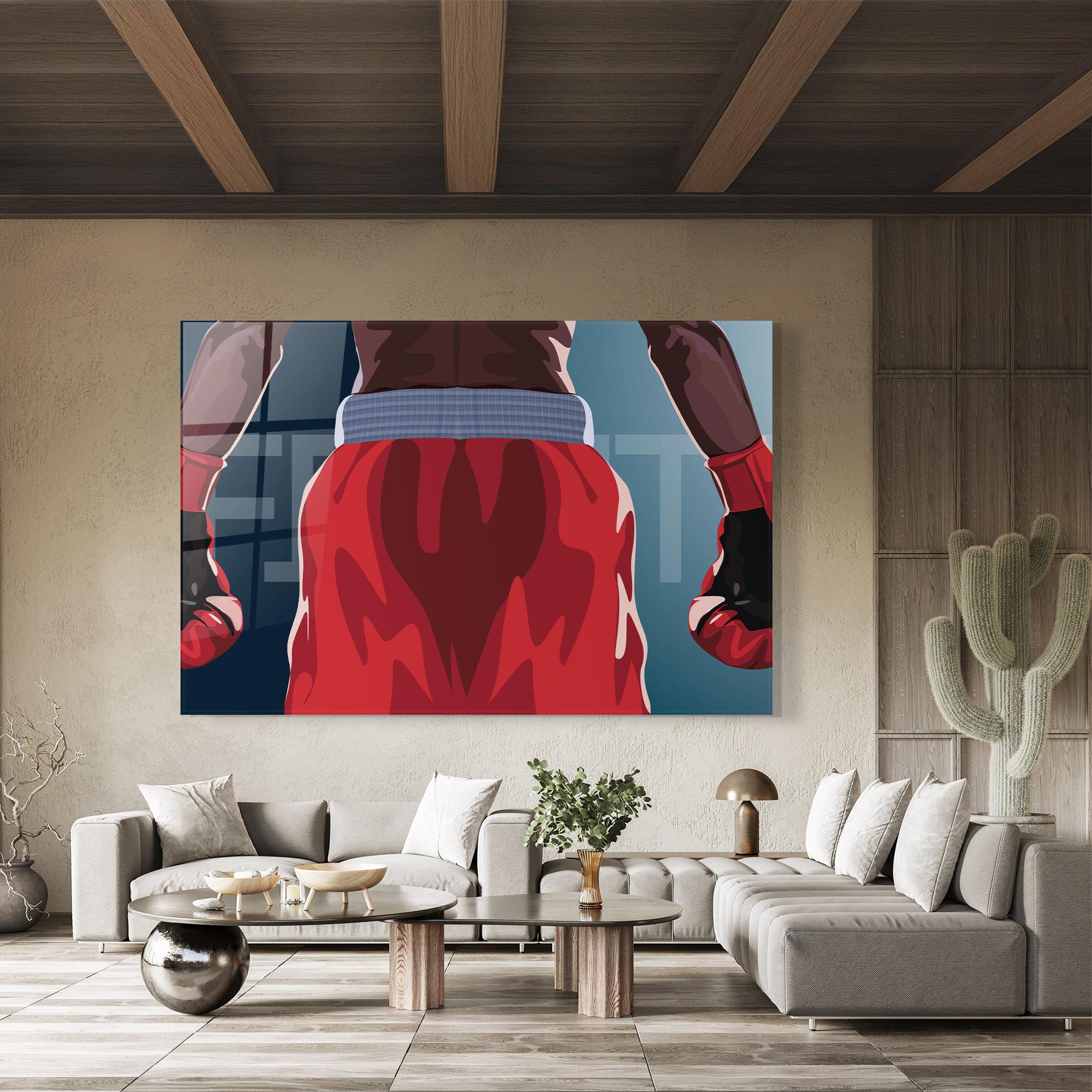 Glasbild Fight Box mockup 8