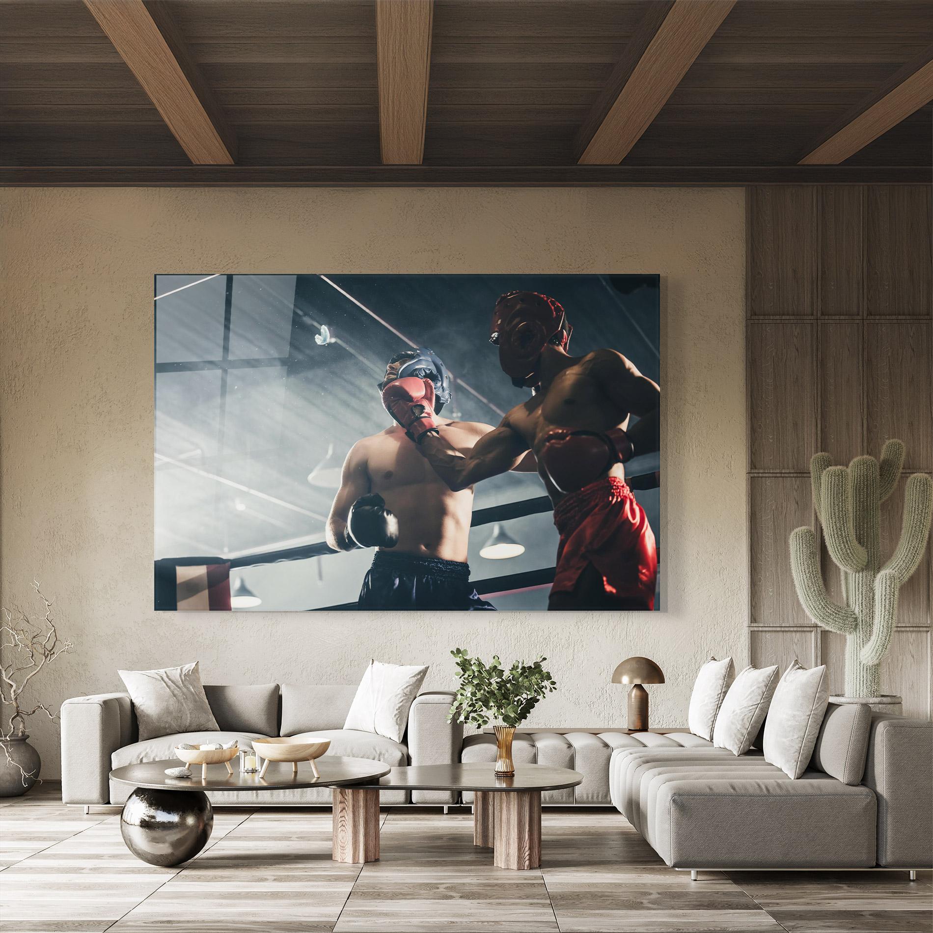 Glasbild Knockout King mockup 8