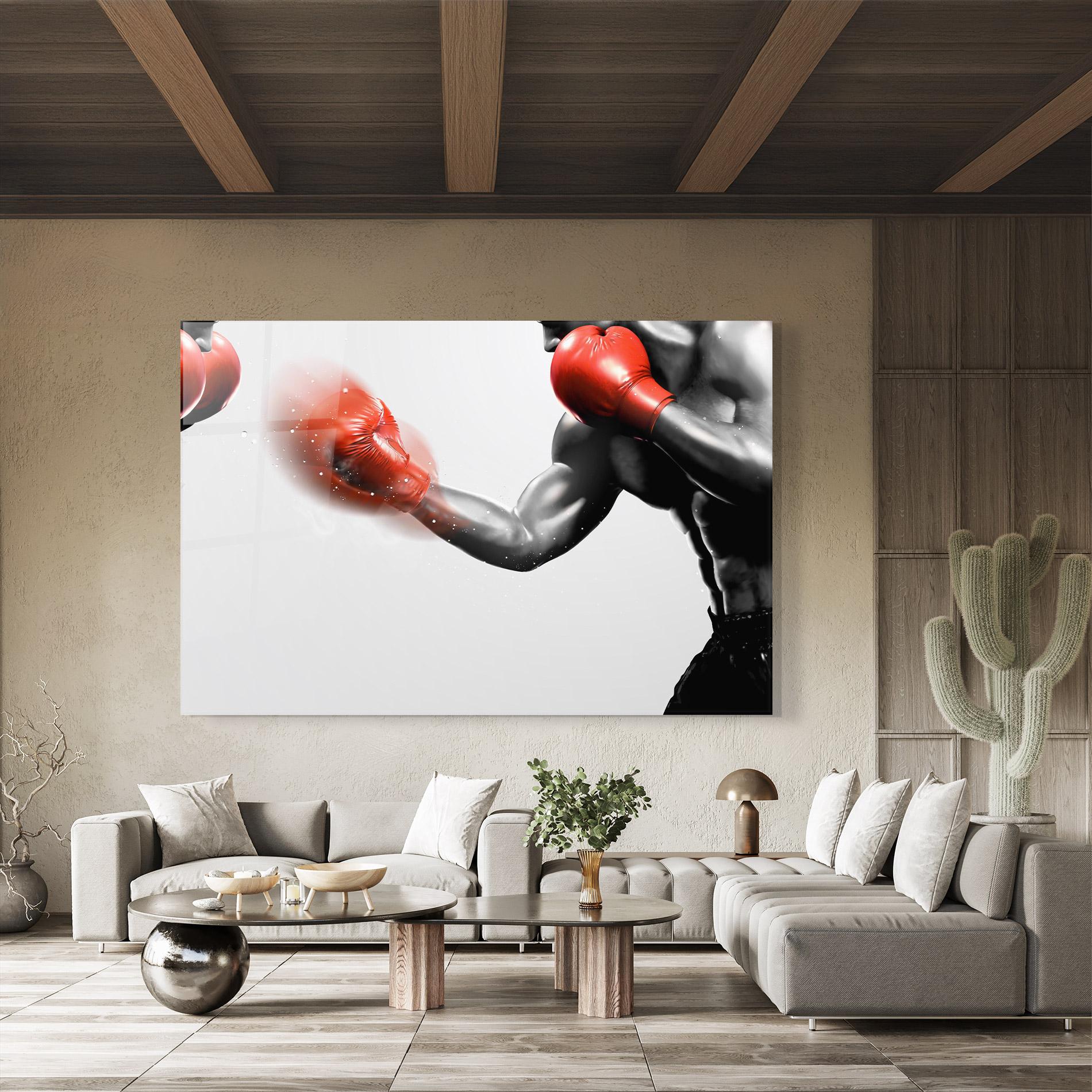 Glasbild Red Smoke Box mockup 8