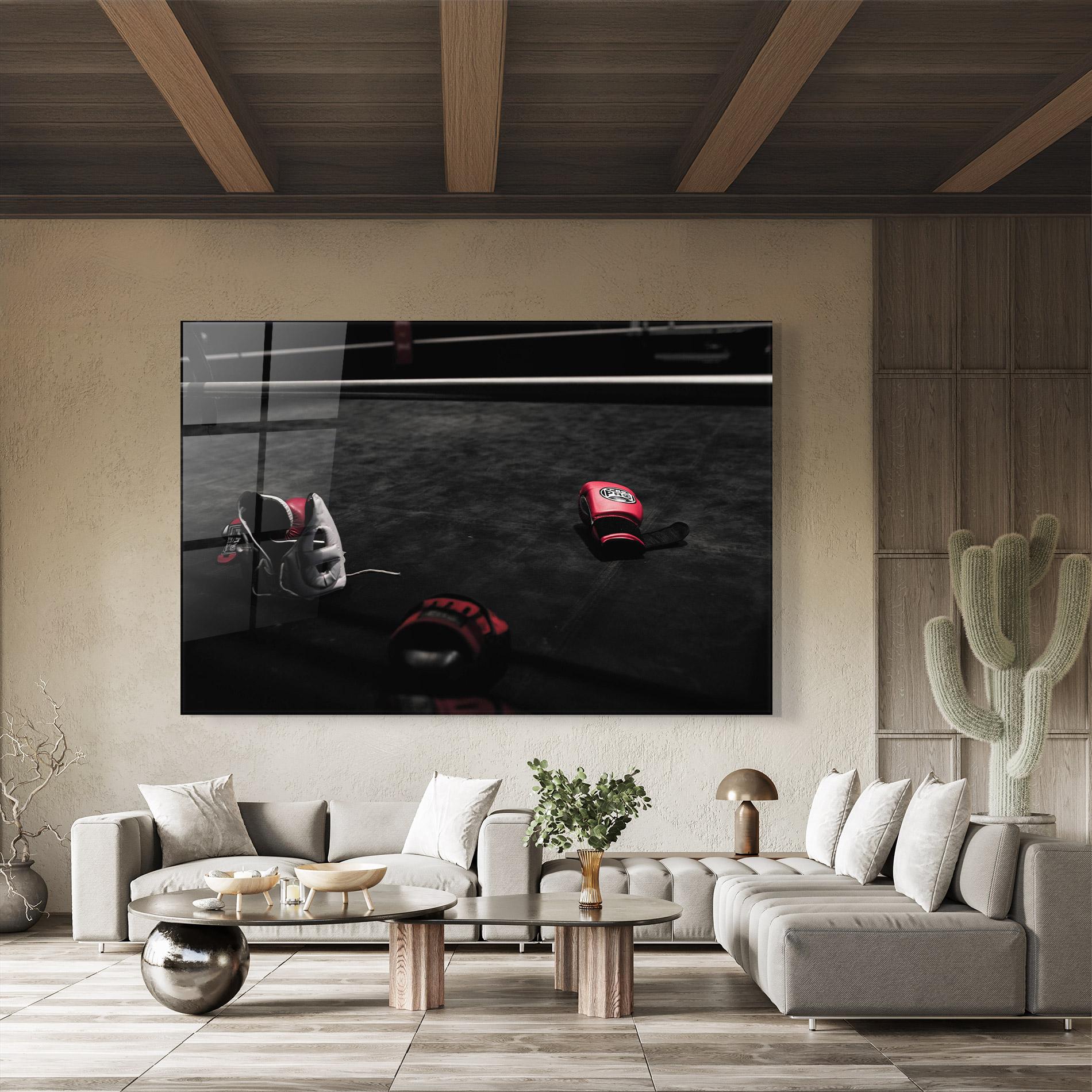 Glasbild Ring Gloves mockup 8