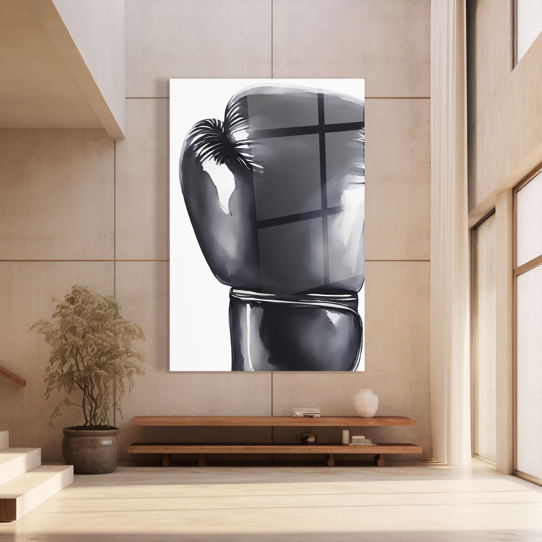 Glasbild Black Box Glove mockup 8