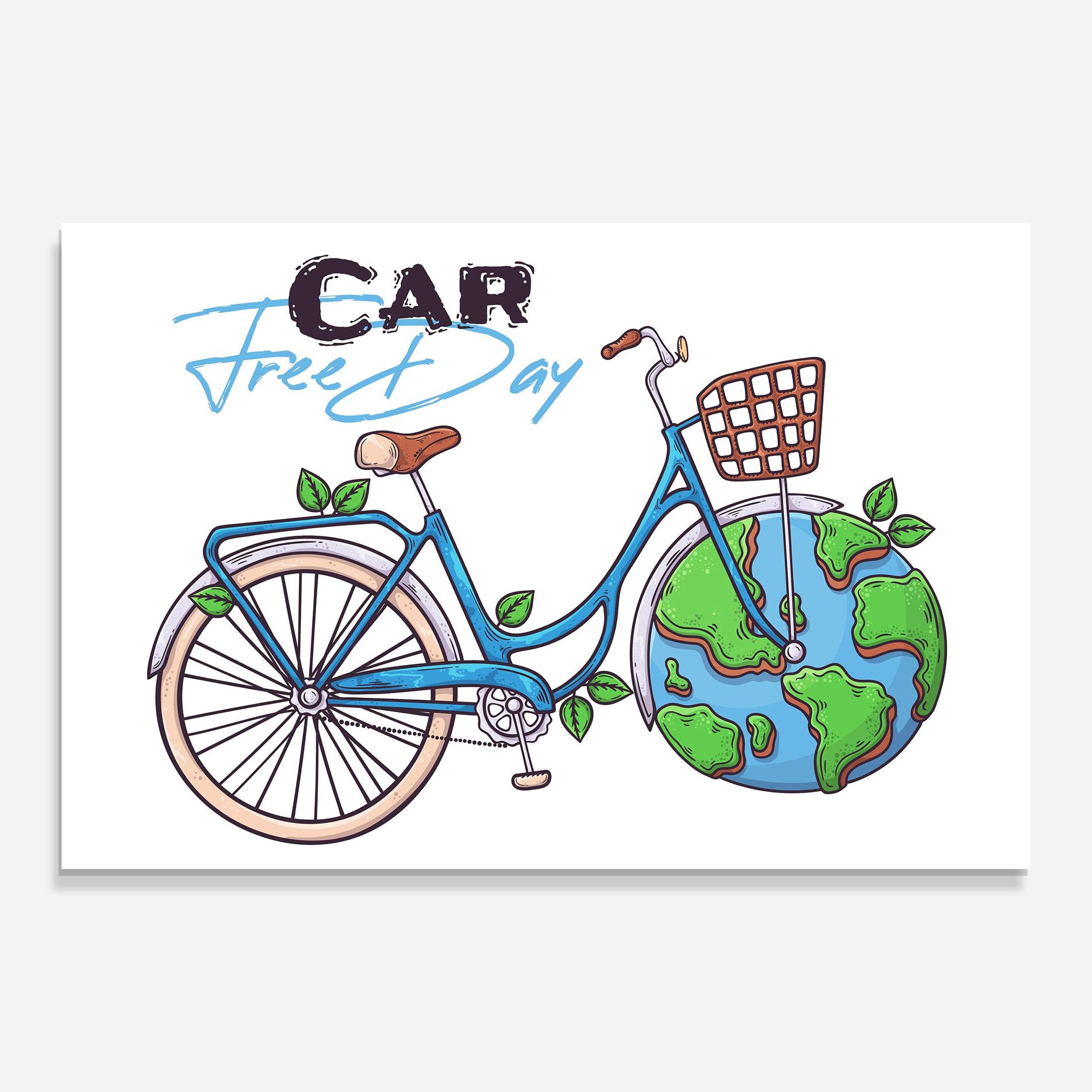 Glasbild Free Day Bike mockup 0