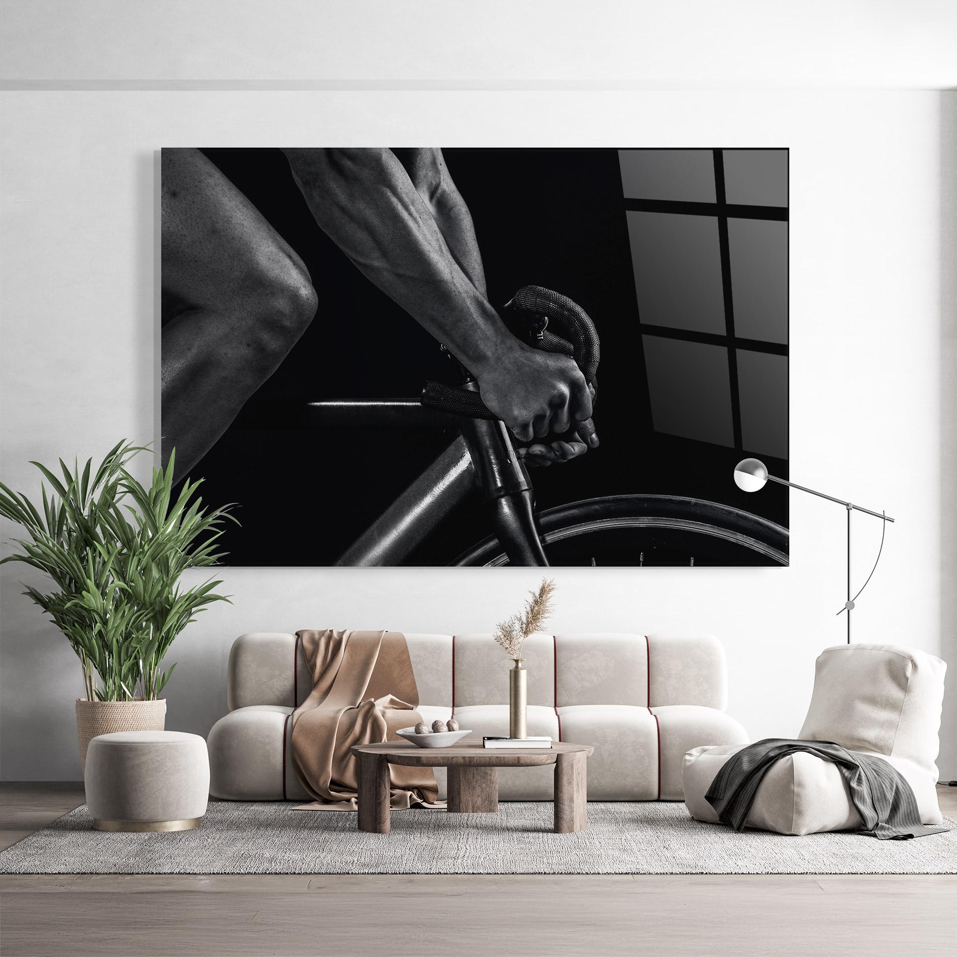 Glasbild Bike Burst mockup 9