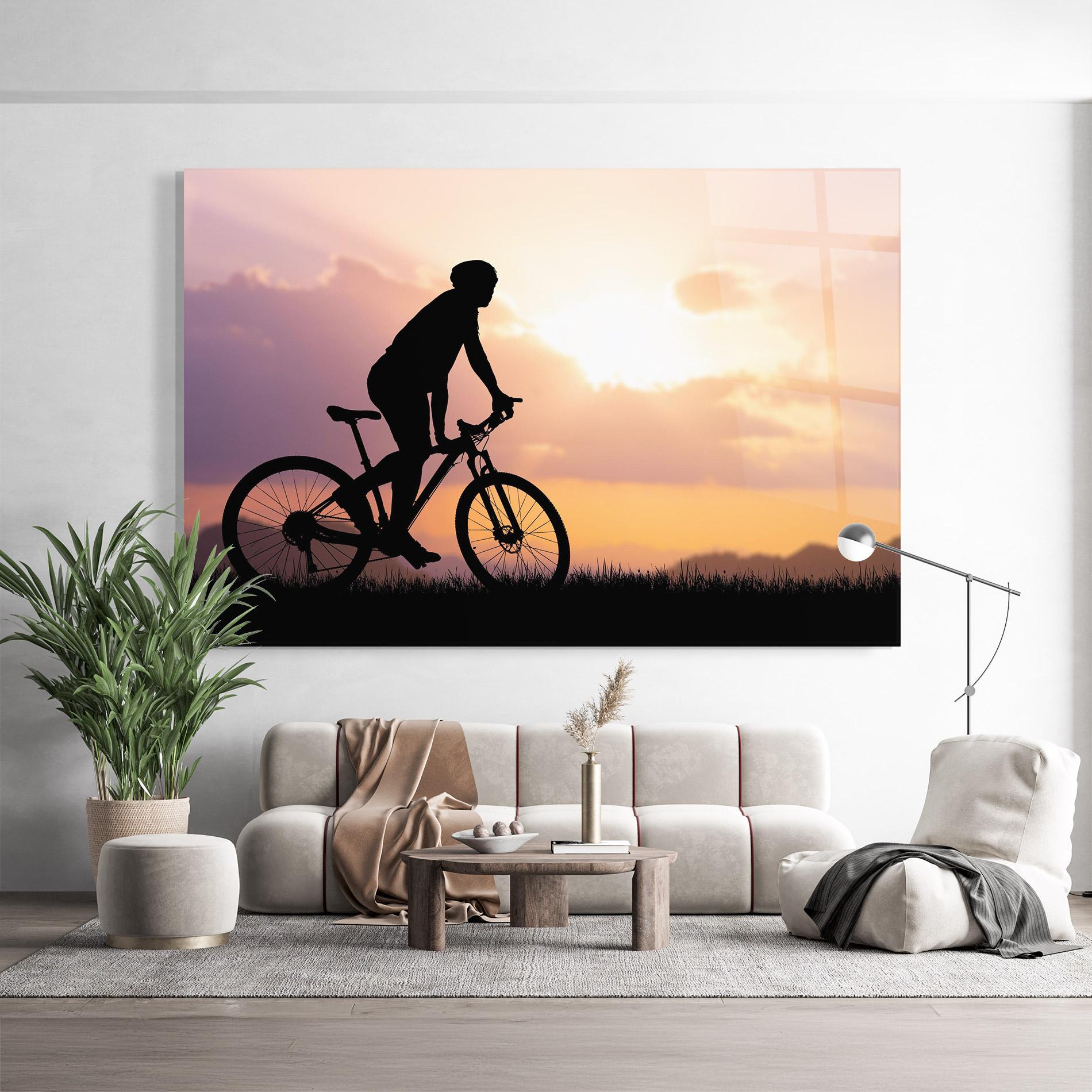 Glasbild Bike Travel Concept mockup 9