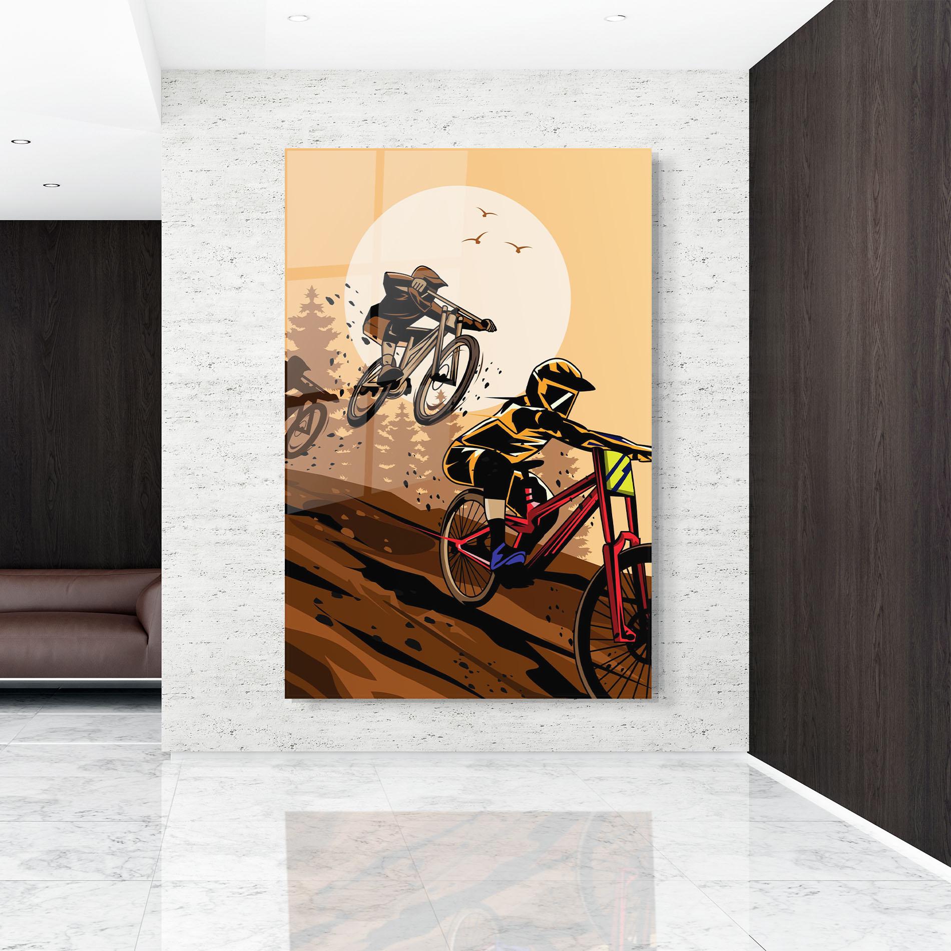 Glasbild Downhill Bike mockup 9