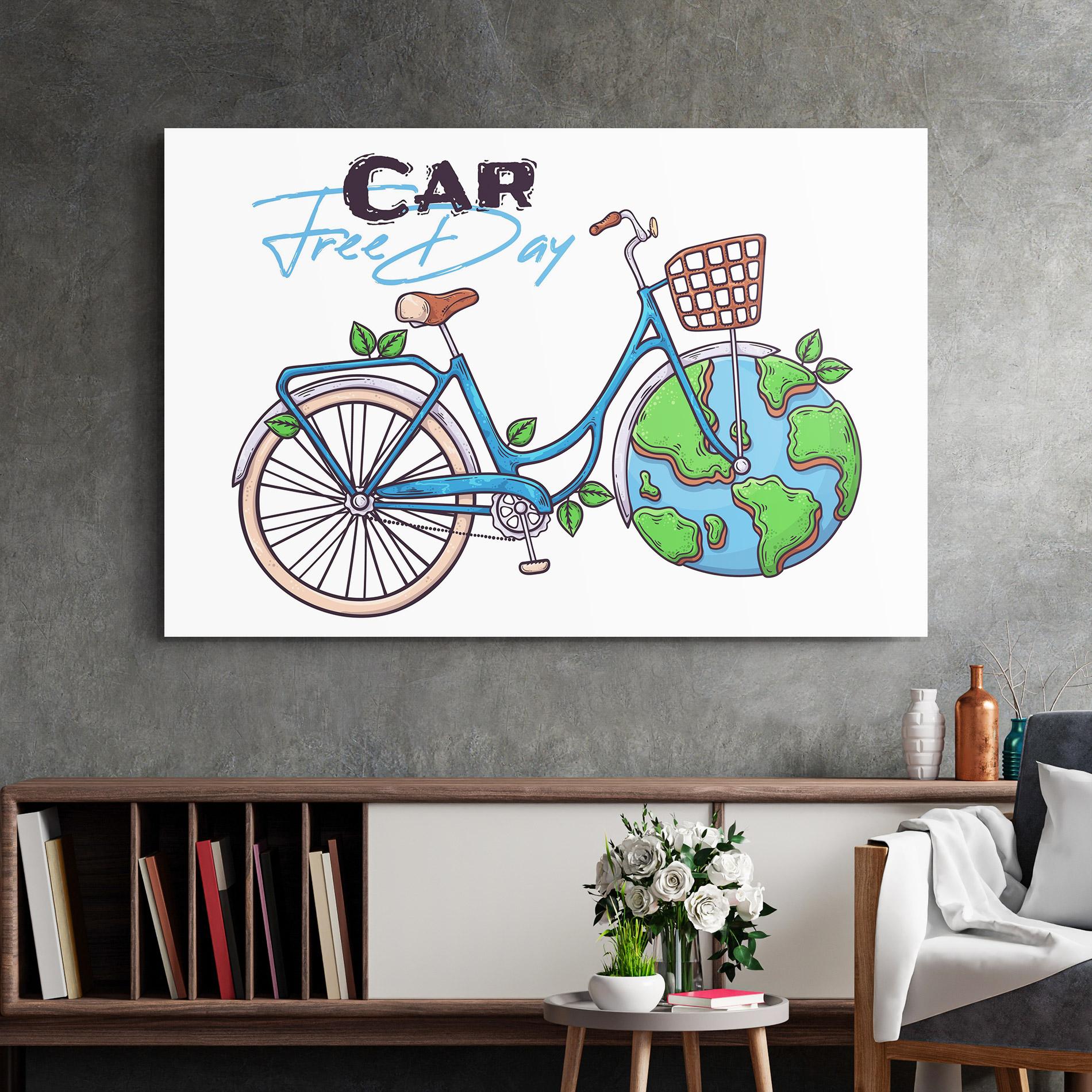 Glasbild Free Day Bike mockup 2