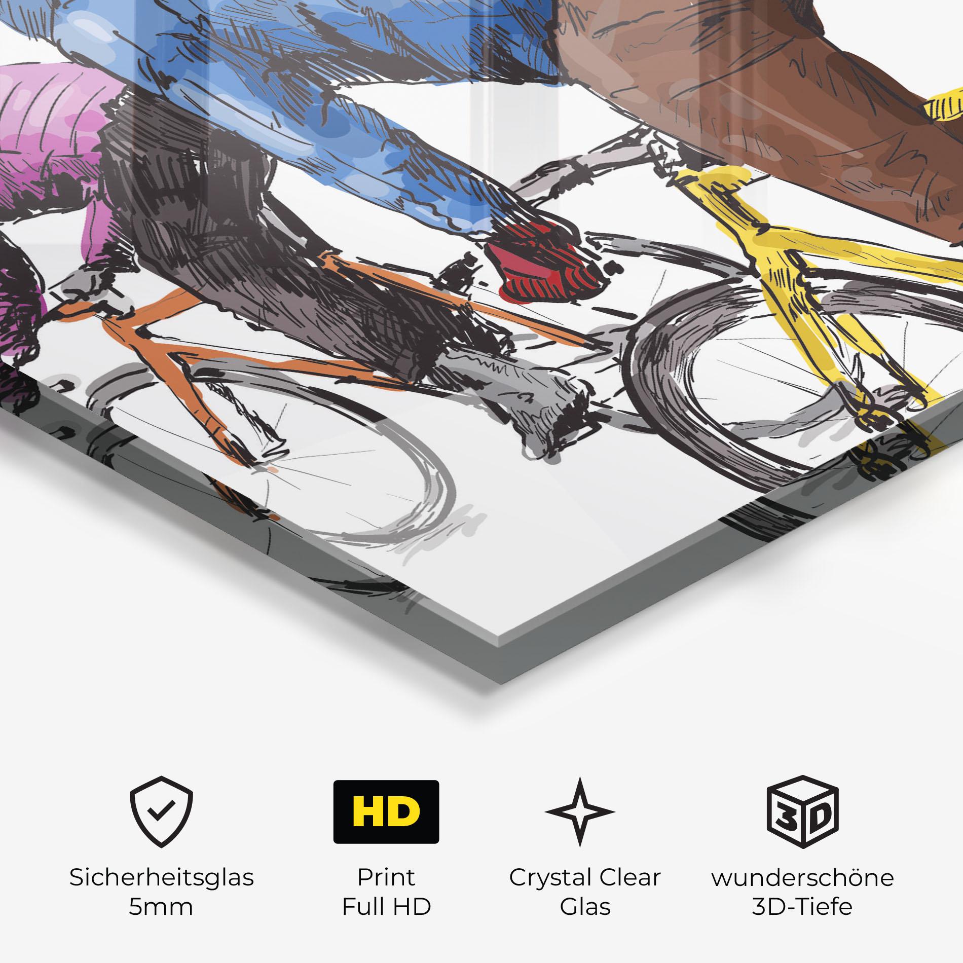 Glasbild Bike Trip mockup 3