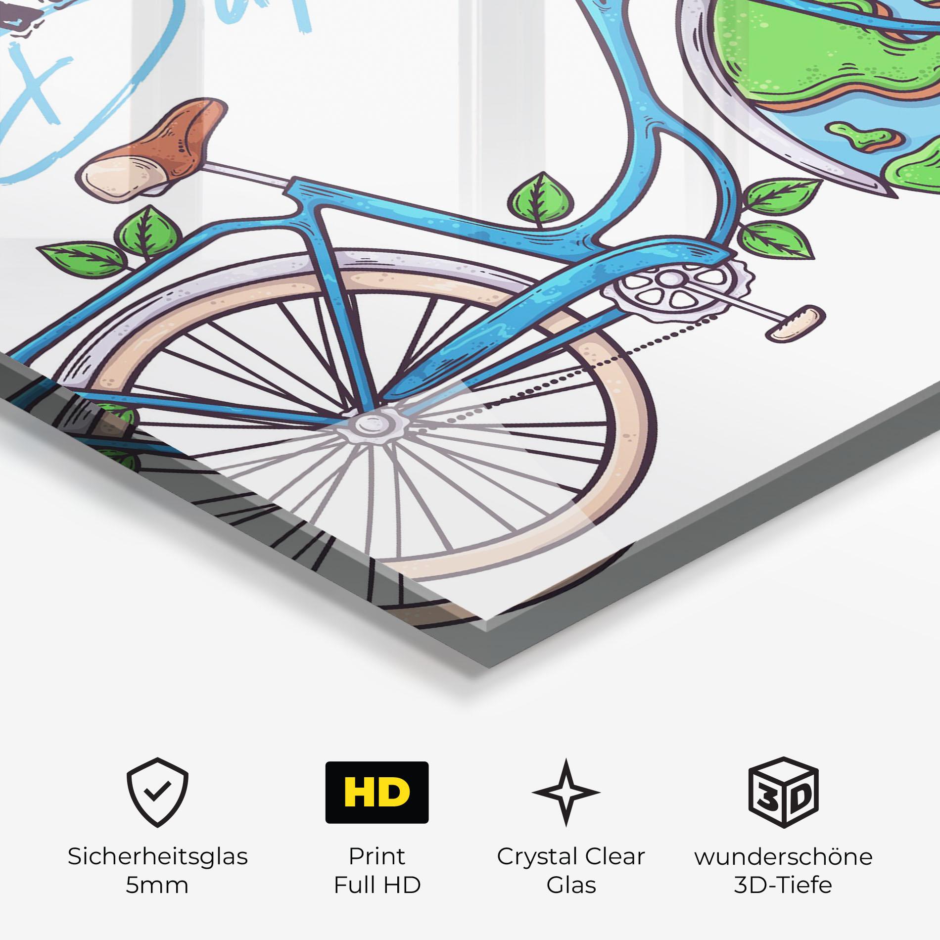Glasbild Free Day Bike mockup 3