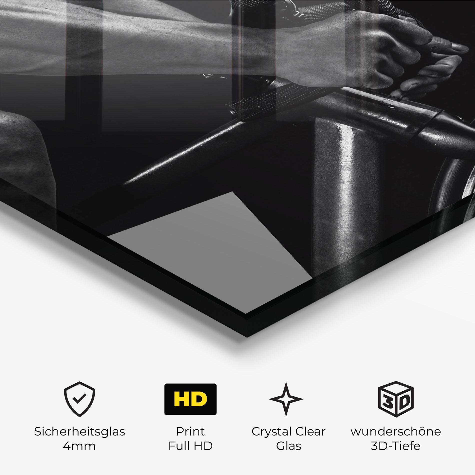 Glasbild Bike Burst mockup 3