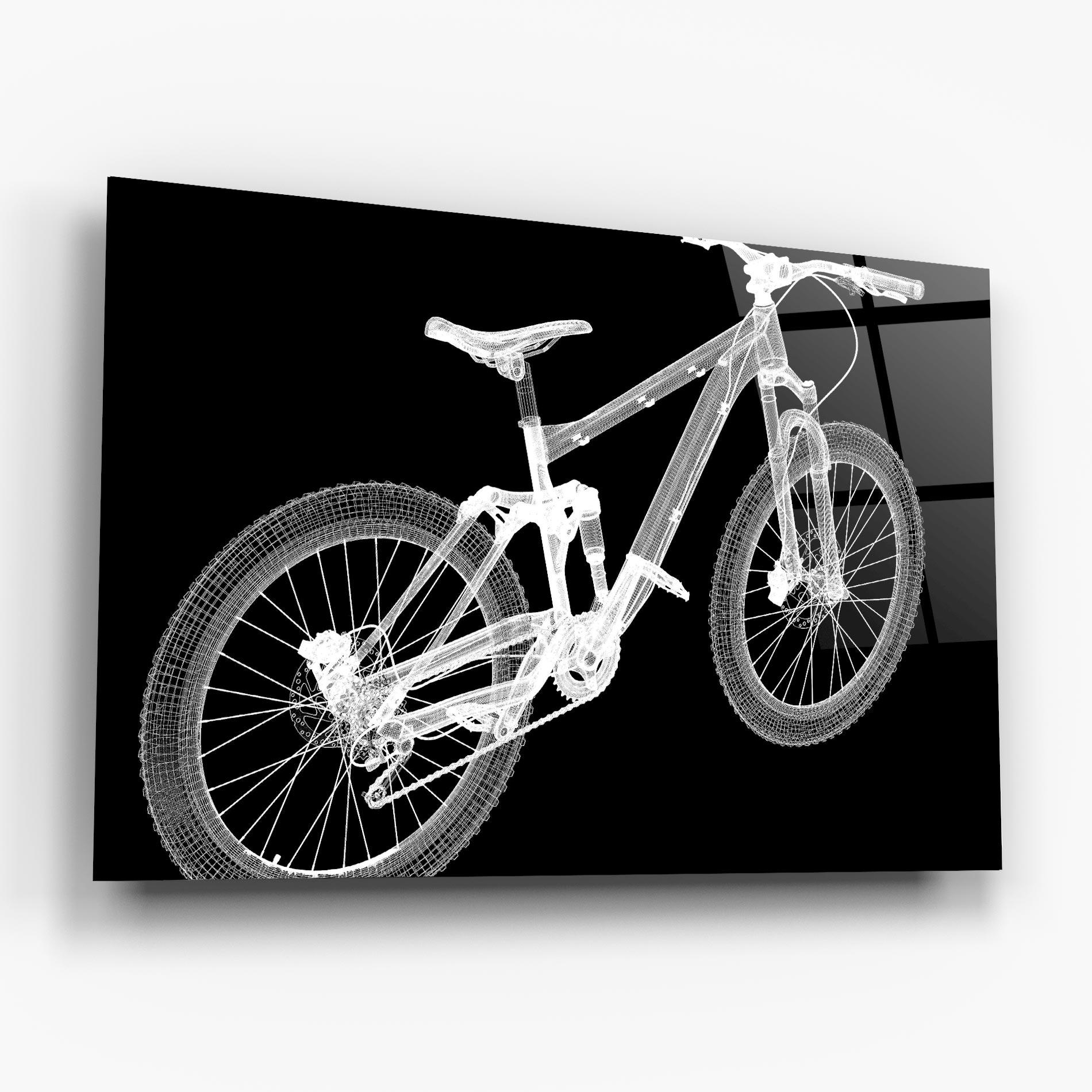 Glasbild Bike 3d Model mockup 6