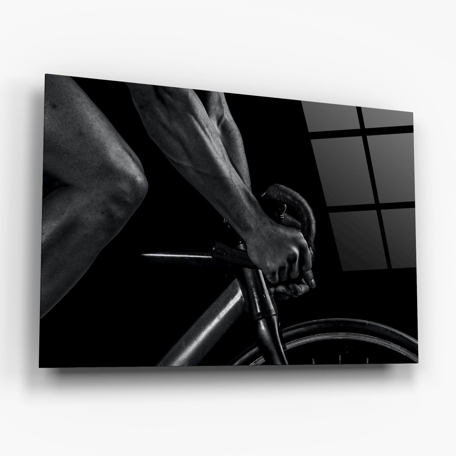 Glasbild Bike Burst mockup 6