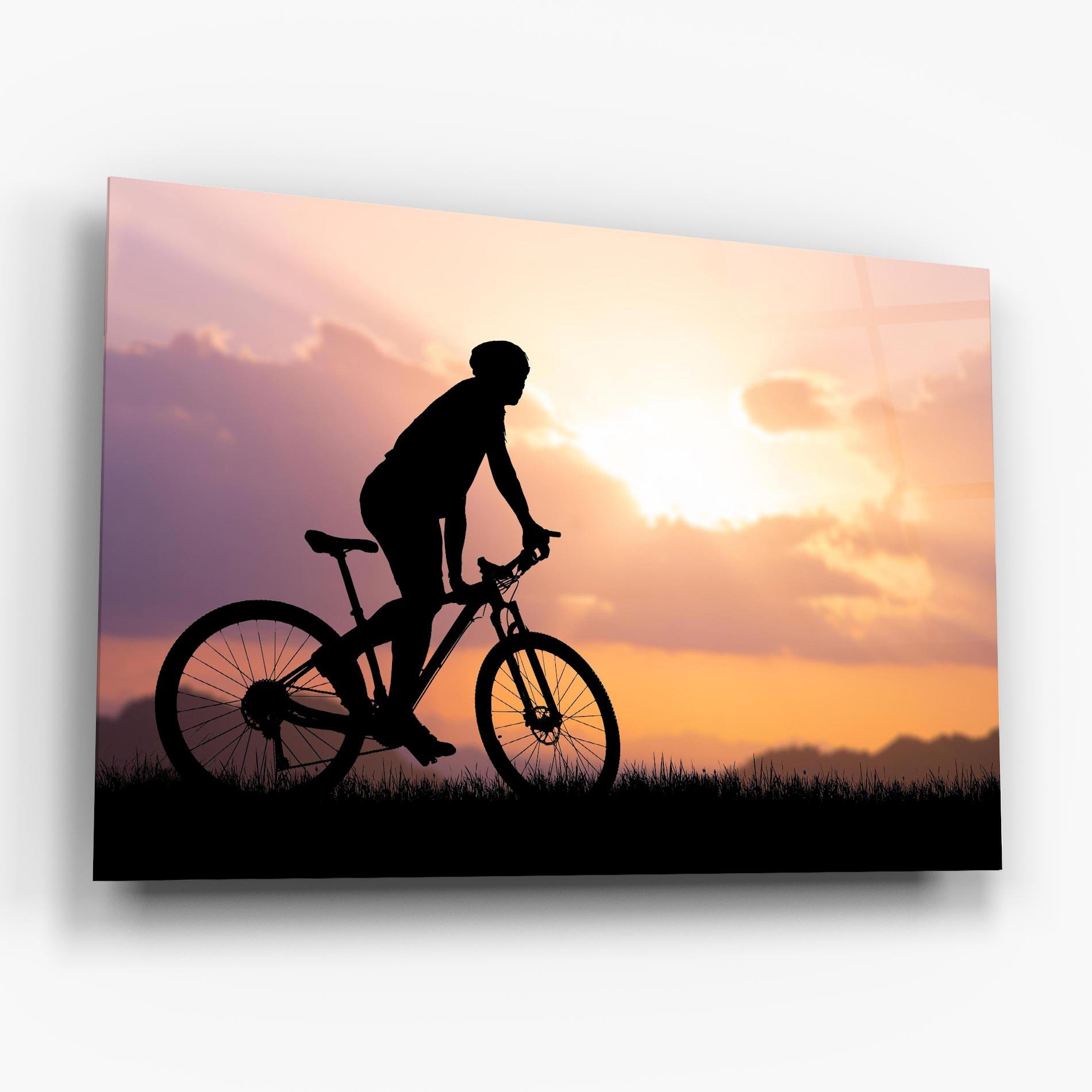 Glasbild Bike Travel Concept mockup 6