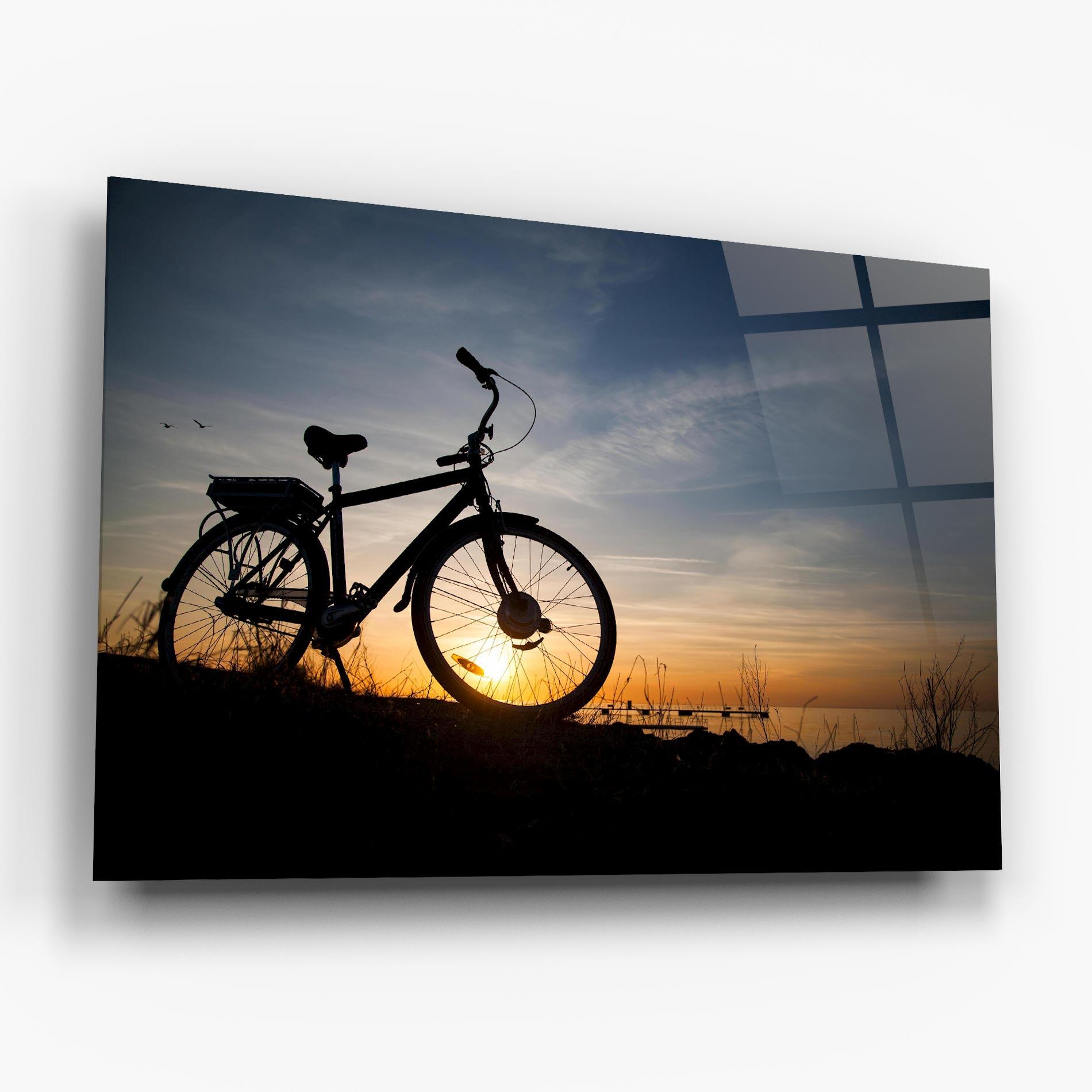 Glasbild Blue Sky Bike mockup 6