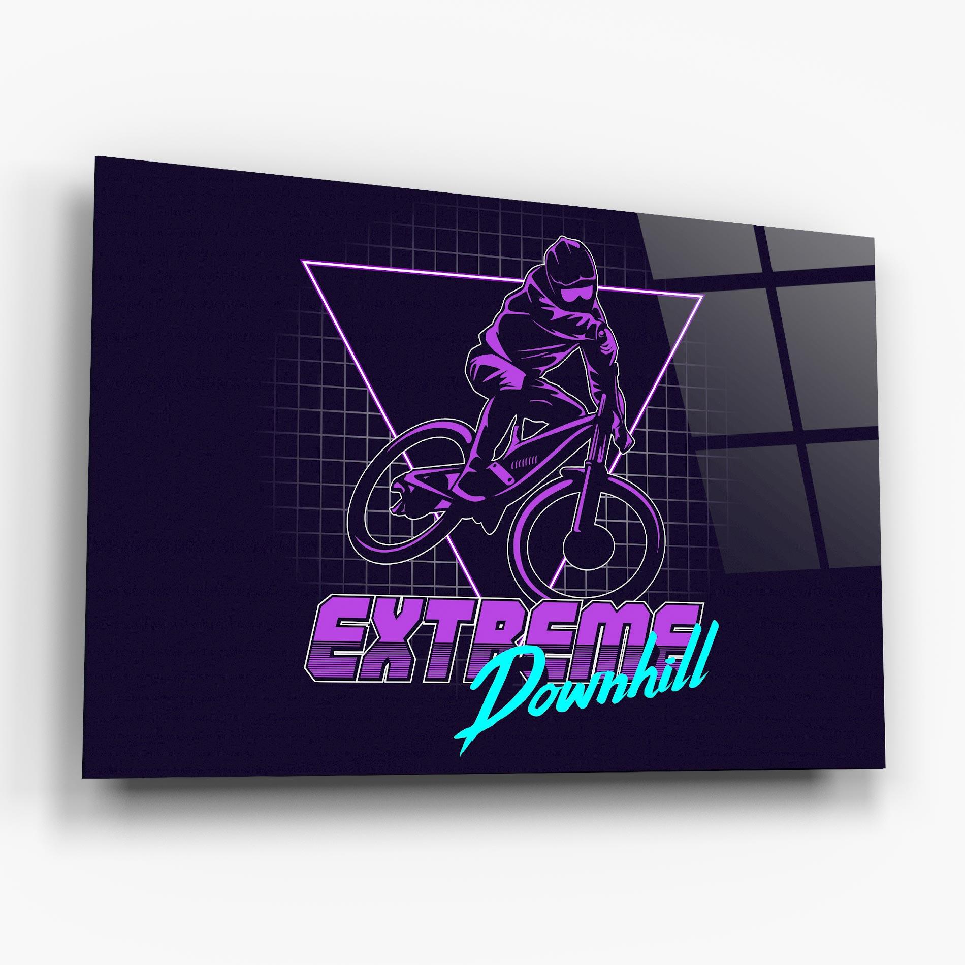 Glasbild Extreme Downhill mockup 6