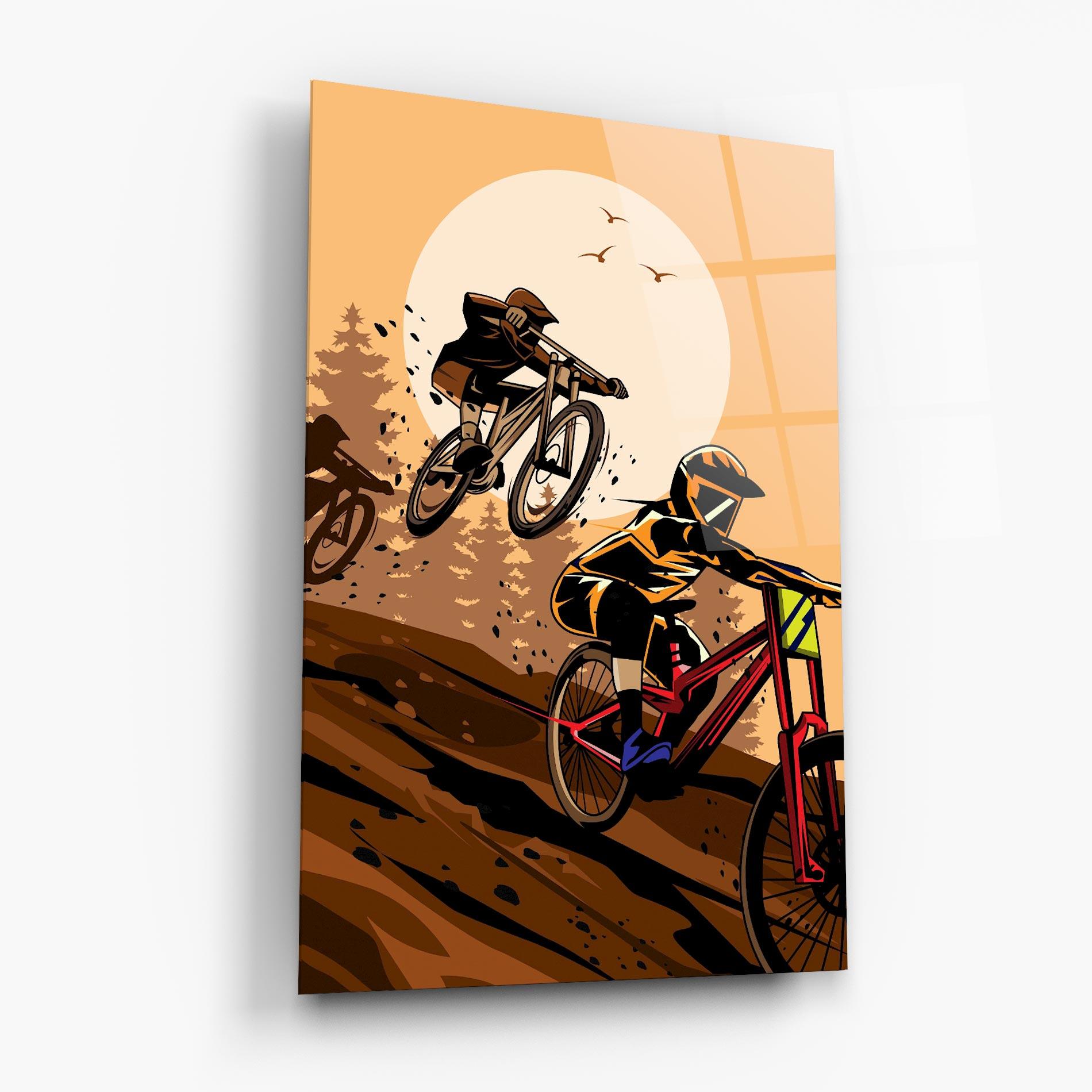 Glasbild Downhill Bike mockup 6