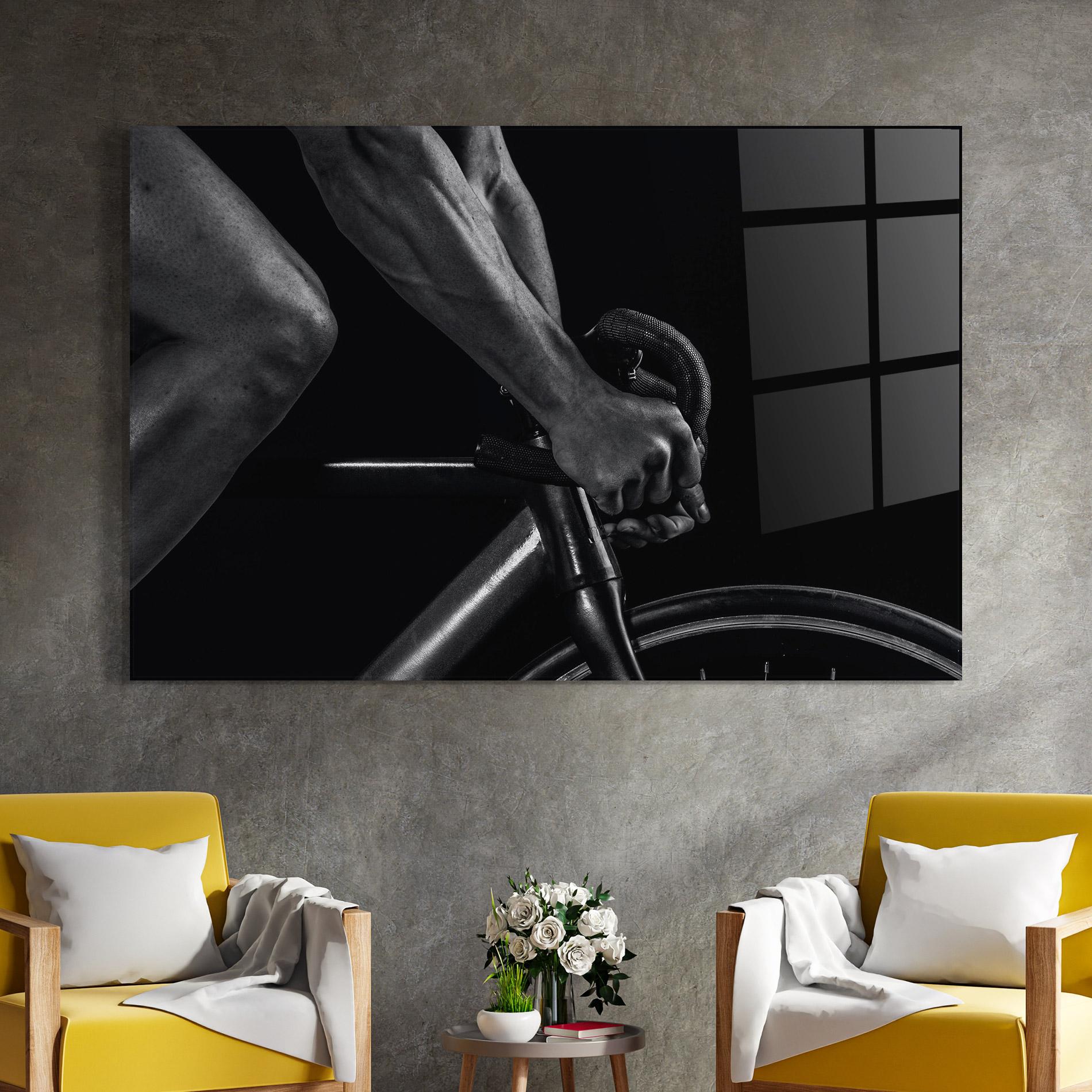 Glasbild Bike Burst mockup 4