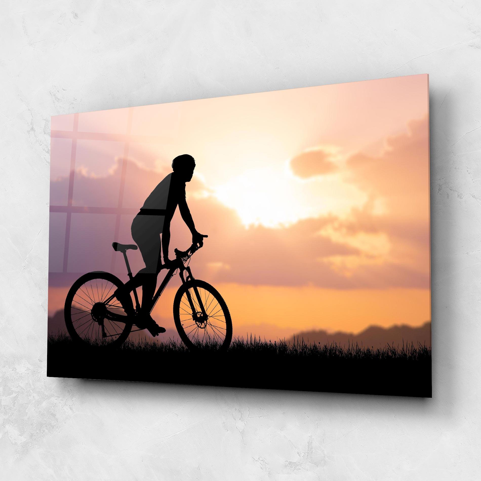 Glasbild Bike Travel Concept mockup 1