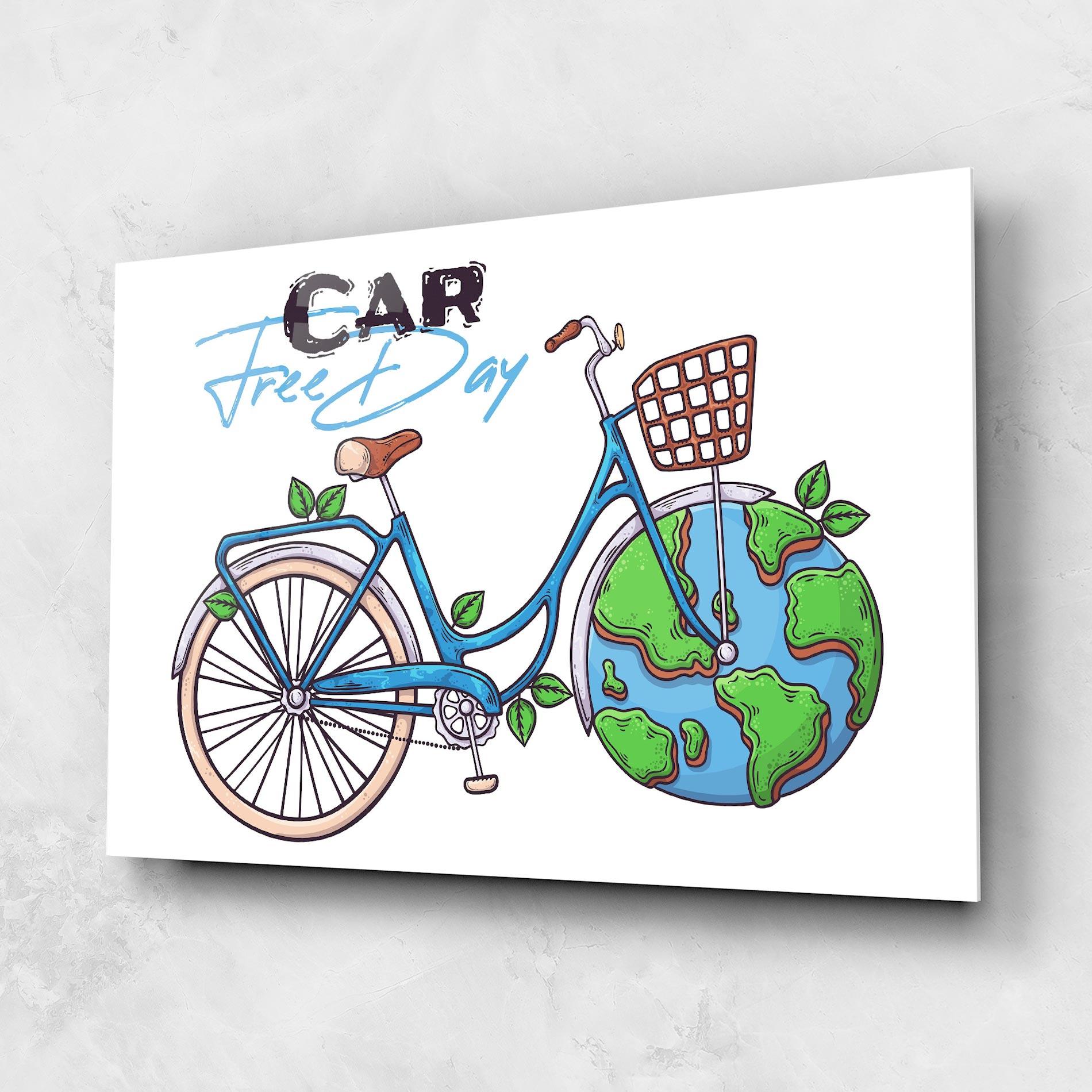 Glasbild Free Day Bike mockup 1