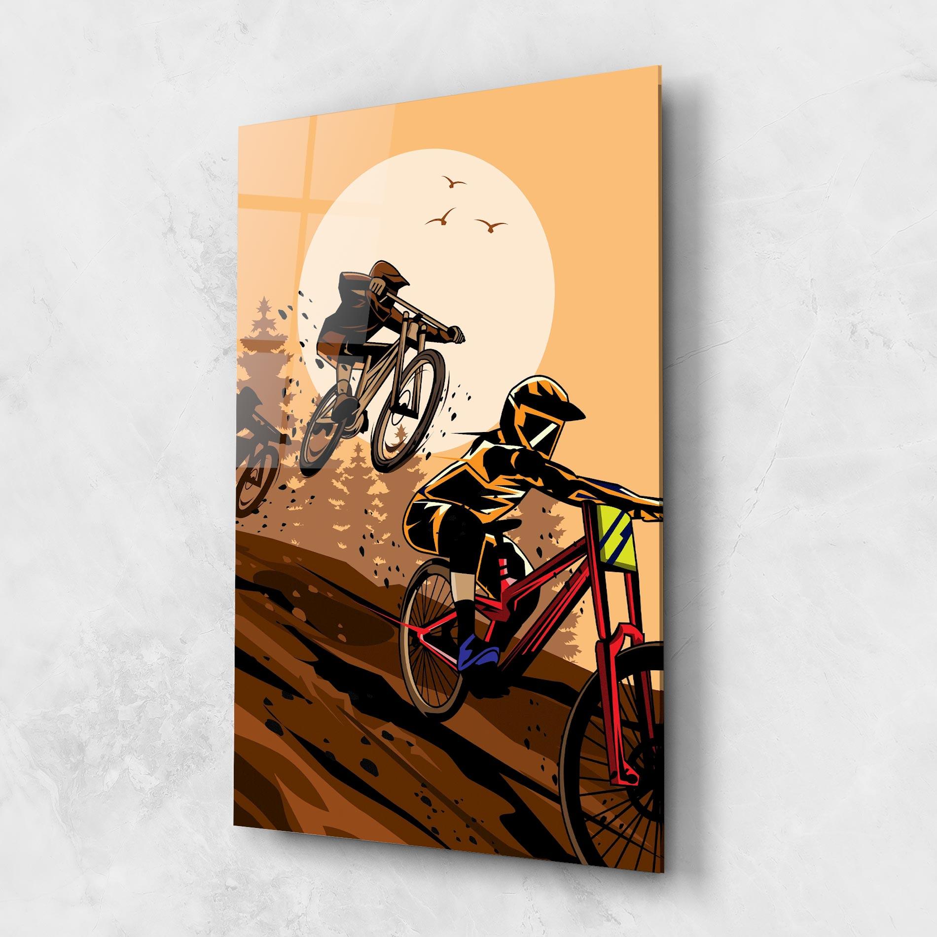 Glasbild Downhill Bike mockup 1