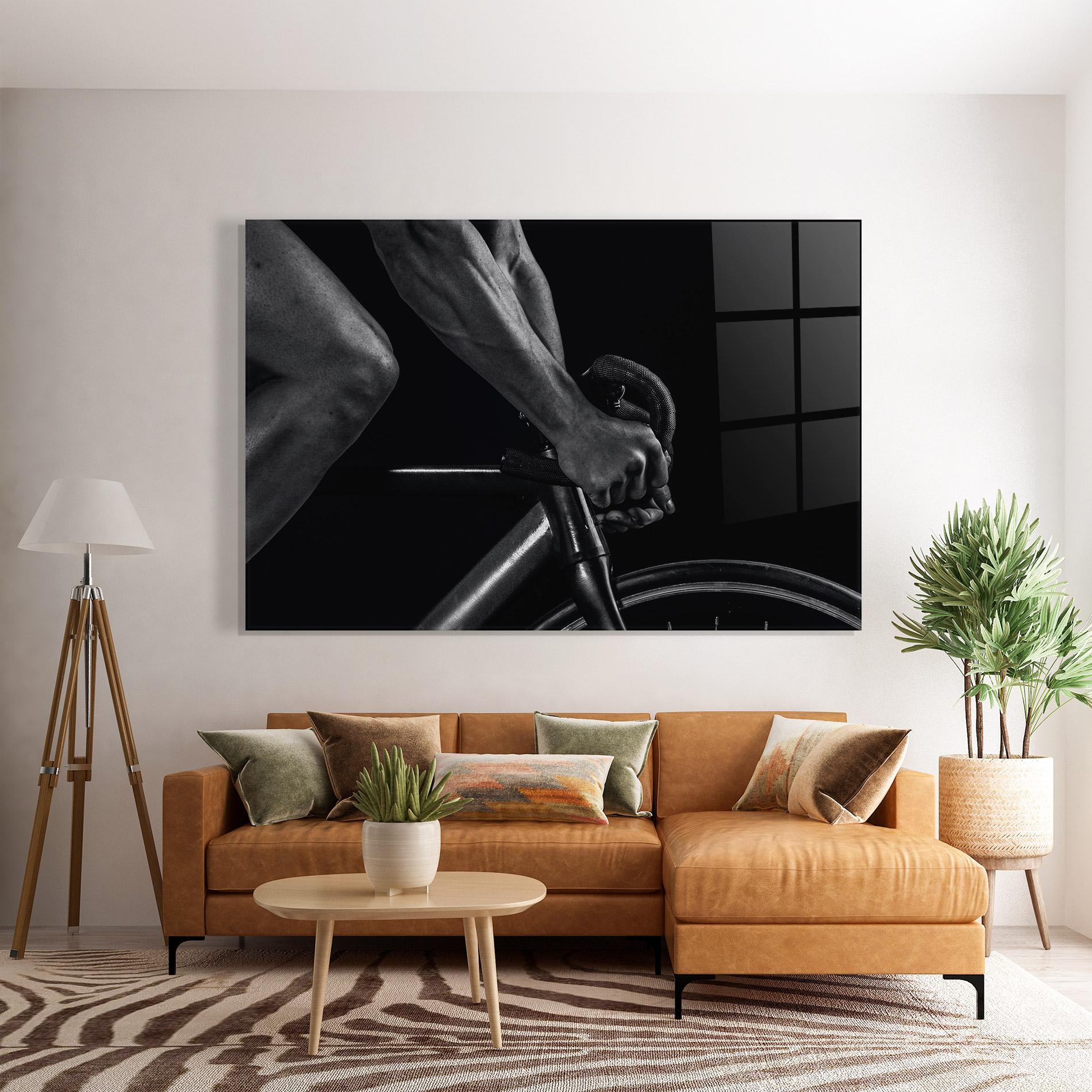 Glasbild Bike Burst mockup 7