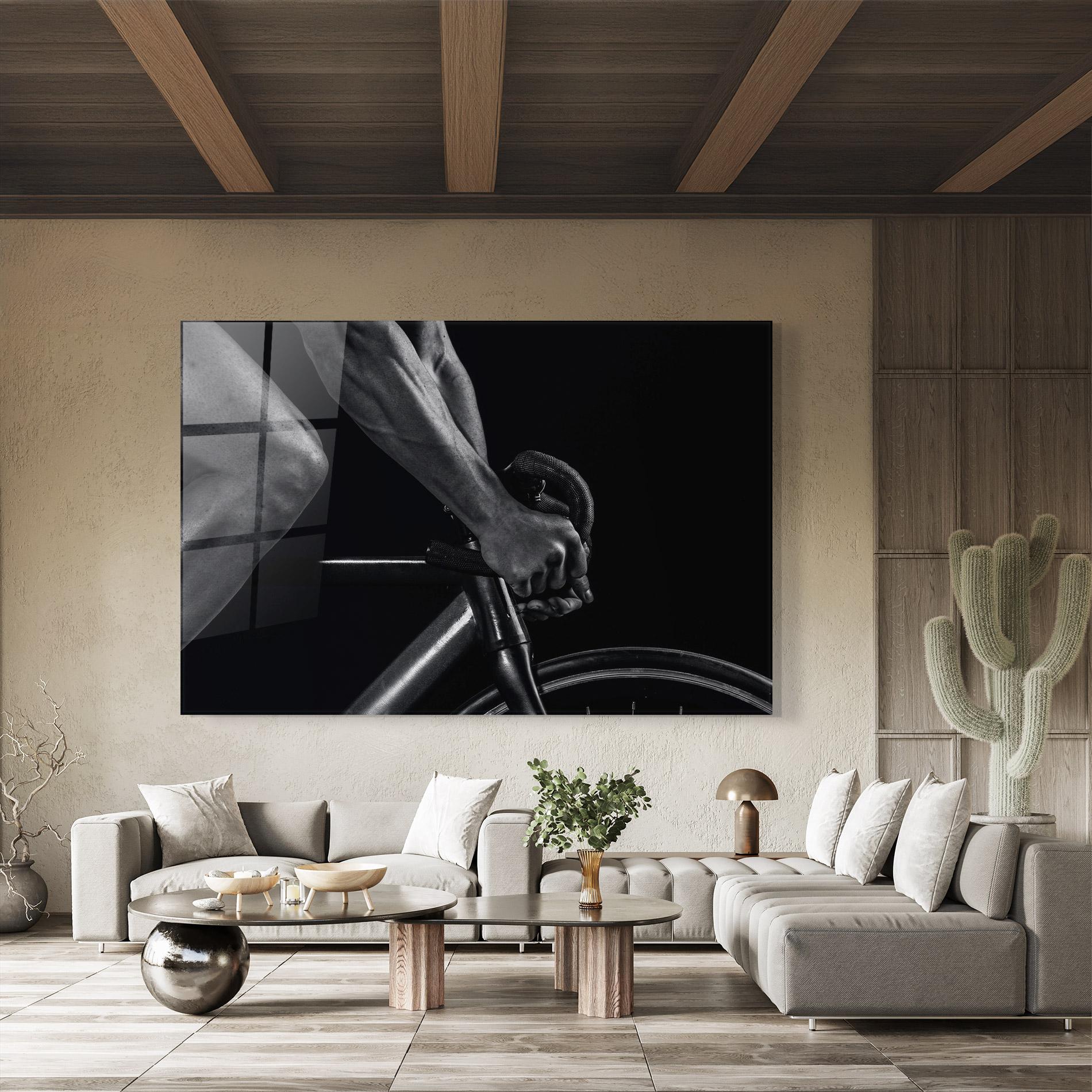 Glasbild Bike Burst mockup 8