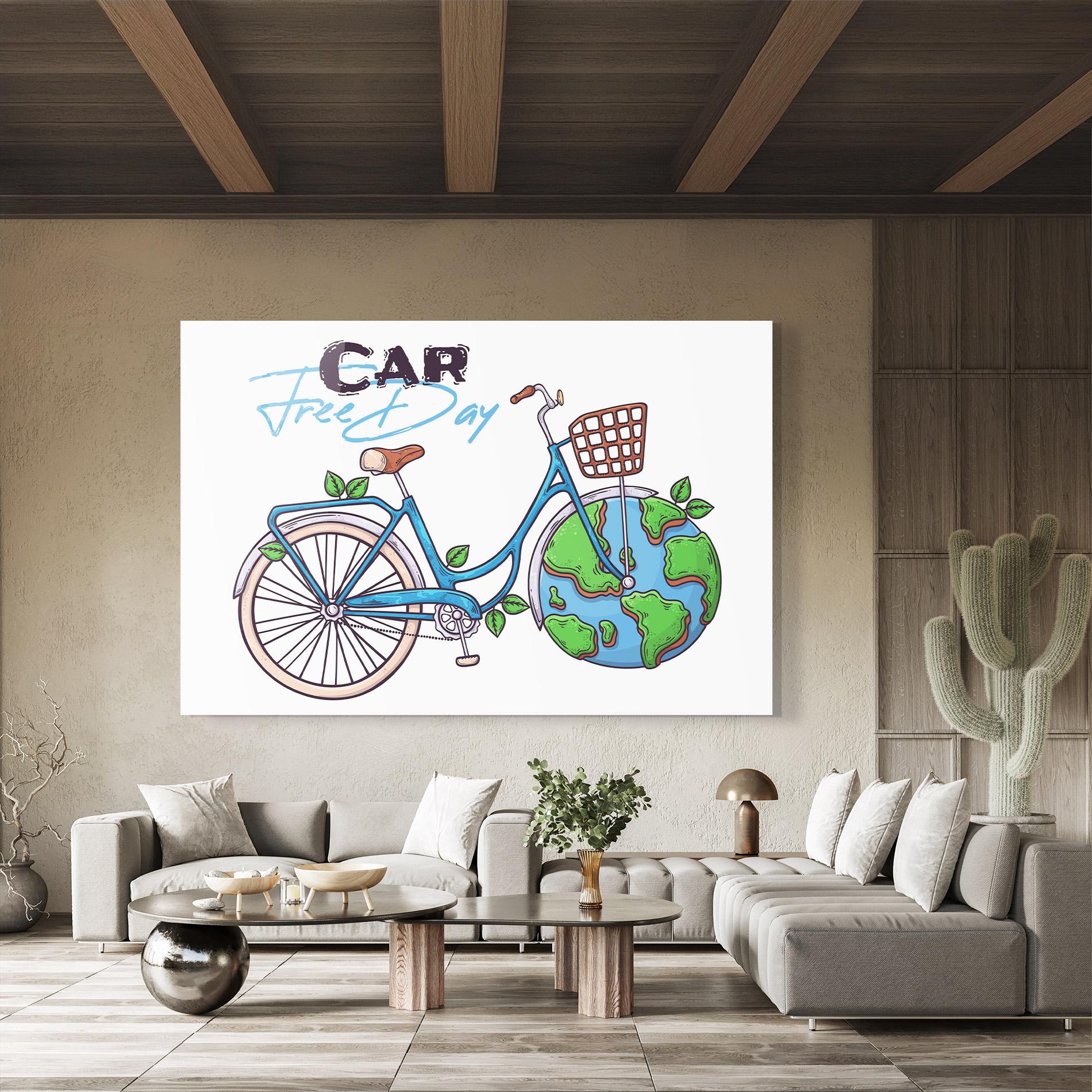 Glasbild Free Day Bike mockup 8