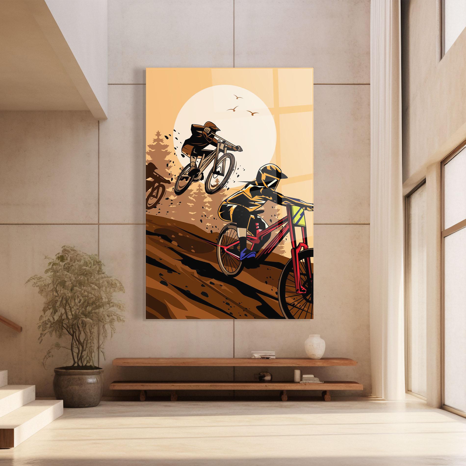 Glasbild Downhill Bike mockup 8