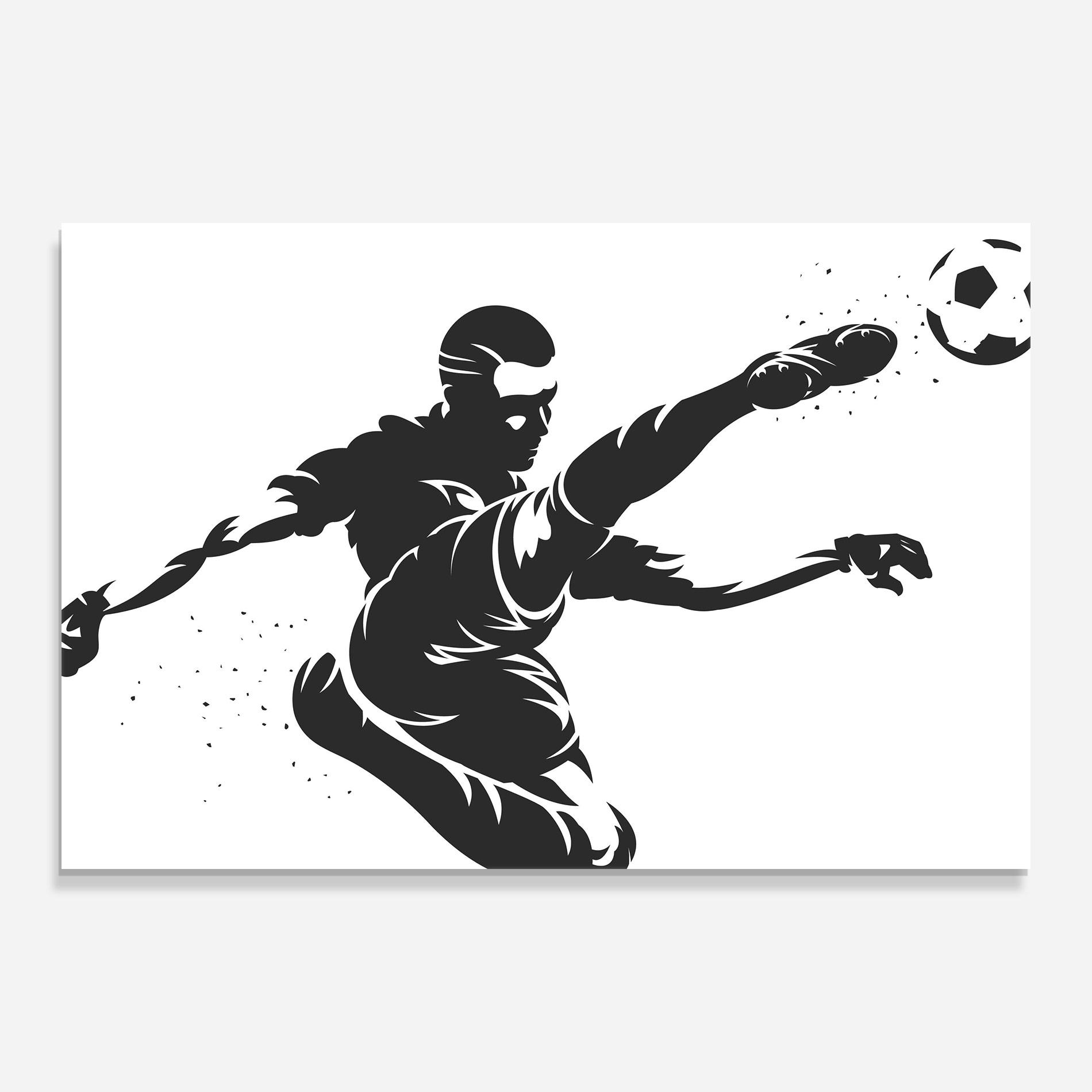 Glasbild Air Football mockup 0