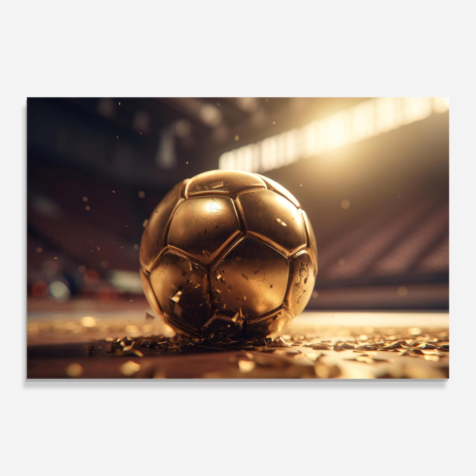 Glasbild Award For Football mockup 0