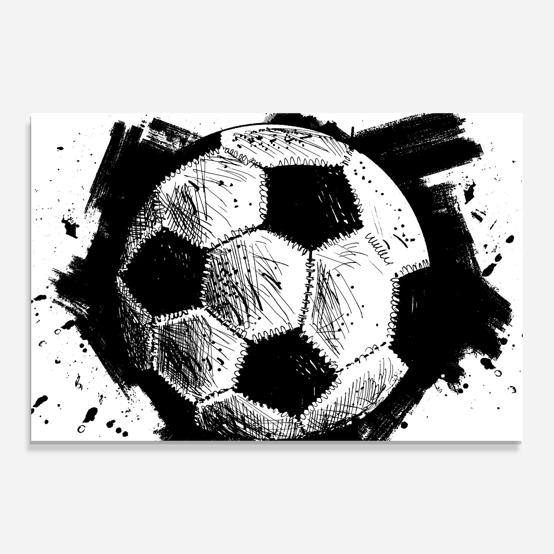 Black Line Football mockup 0