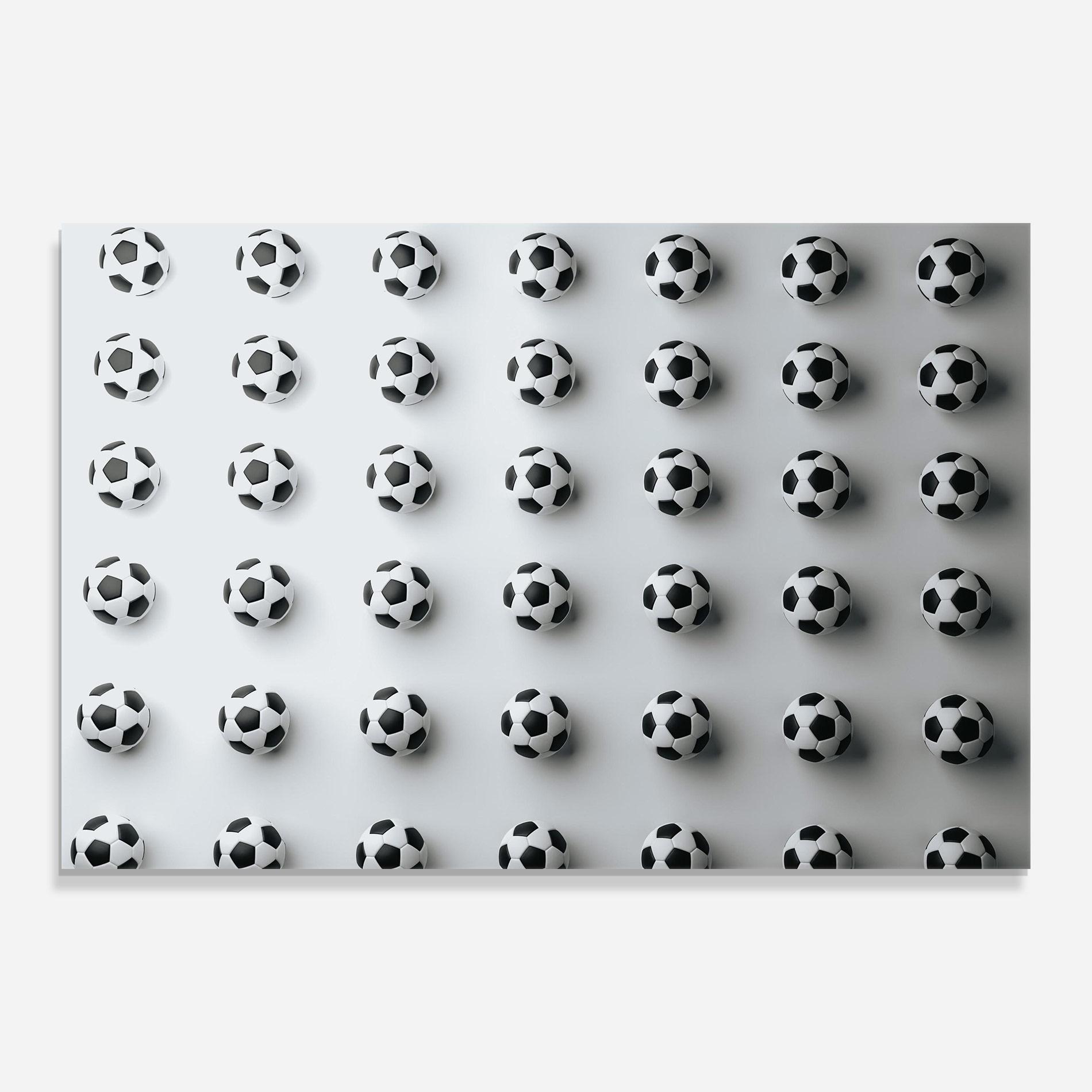 Glasbild Football Pattern mockup 0